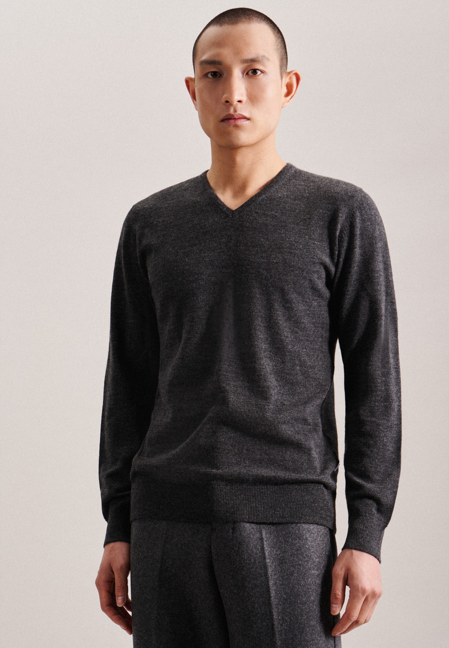 seidensticker Pullunder »Schwarze Rose«, V-Neck Uni
