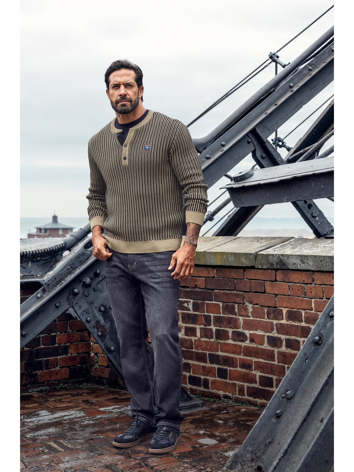 Jan Vanderstorm Rundhalspullover »Pullover AKSELVIK«