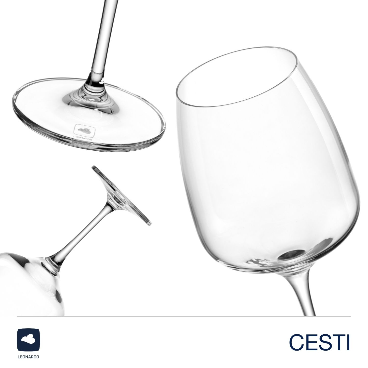 LEONARDO Weißweinglas »6 Weingläser CESTI + Poliertuch« 6 Weißwein-Gläser mit Poliertuch