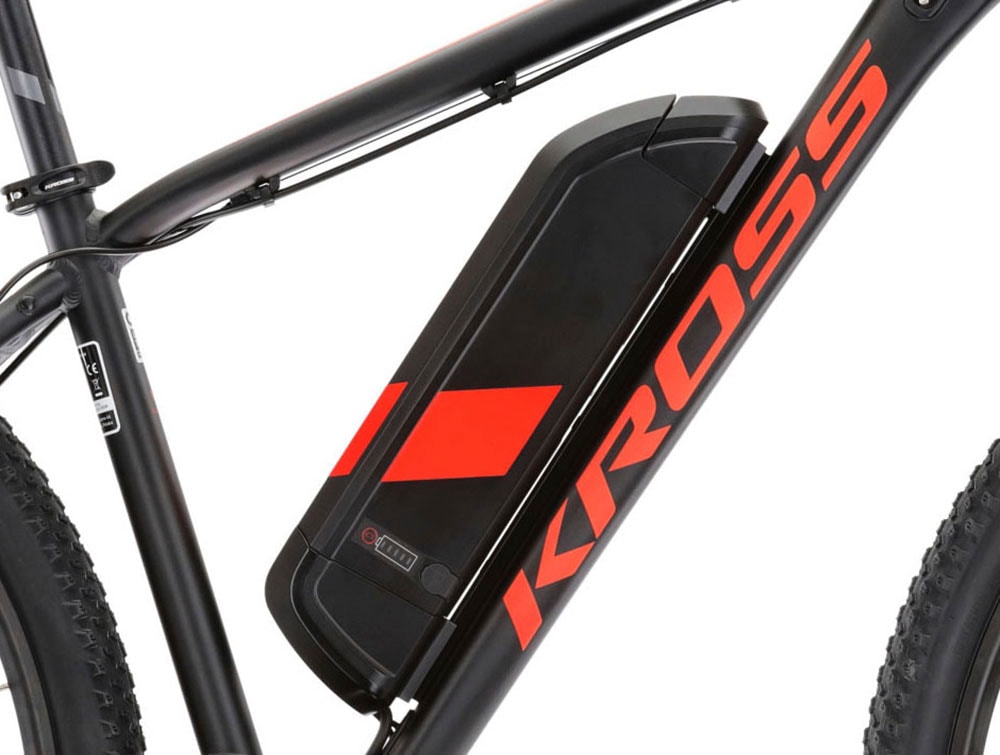 Kross E-Bike »E-MTB Hexagon Boost 1.0 522 29 Zoll schwarz«, 24 Gang, Shimano, ACERA M3020, Heckmotor 250 W, Pedelec, Elektrofahrrad für Damen und Herren