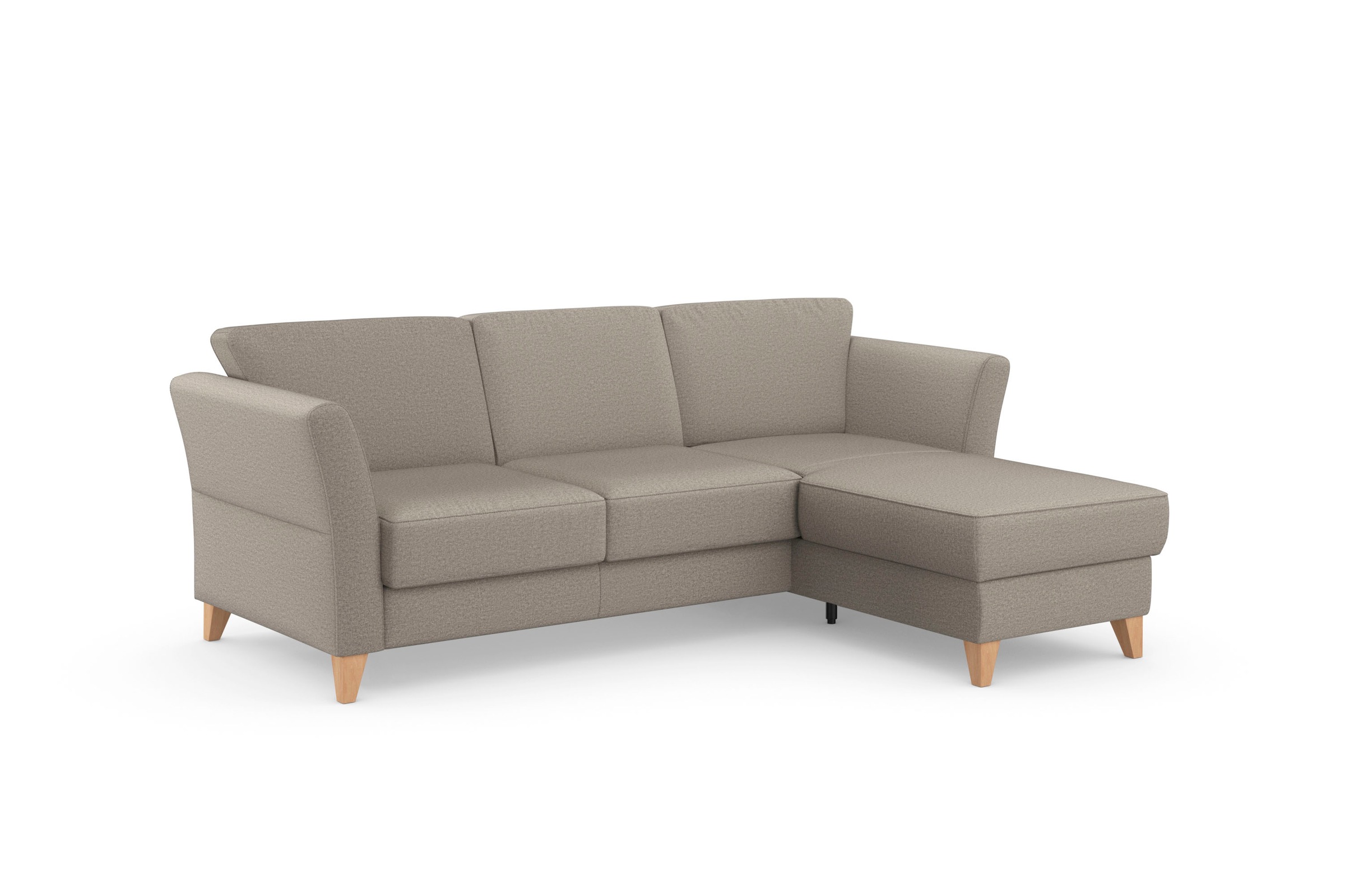 sit&more Ecksofa »Visby L-Form«, Wahlweise mit Bettfunktion und Bettkasten, frei im Raum stellbar