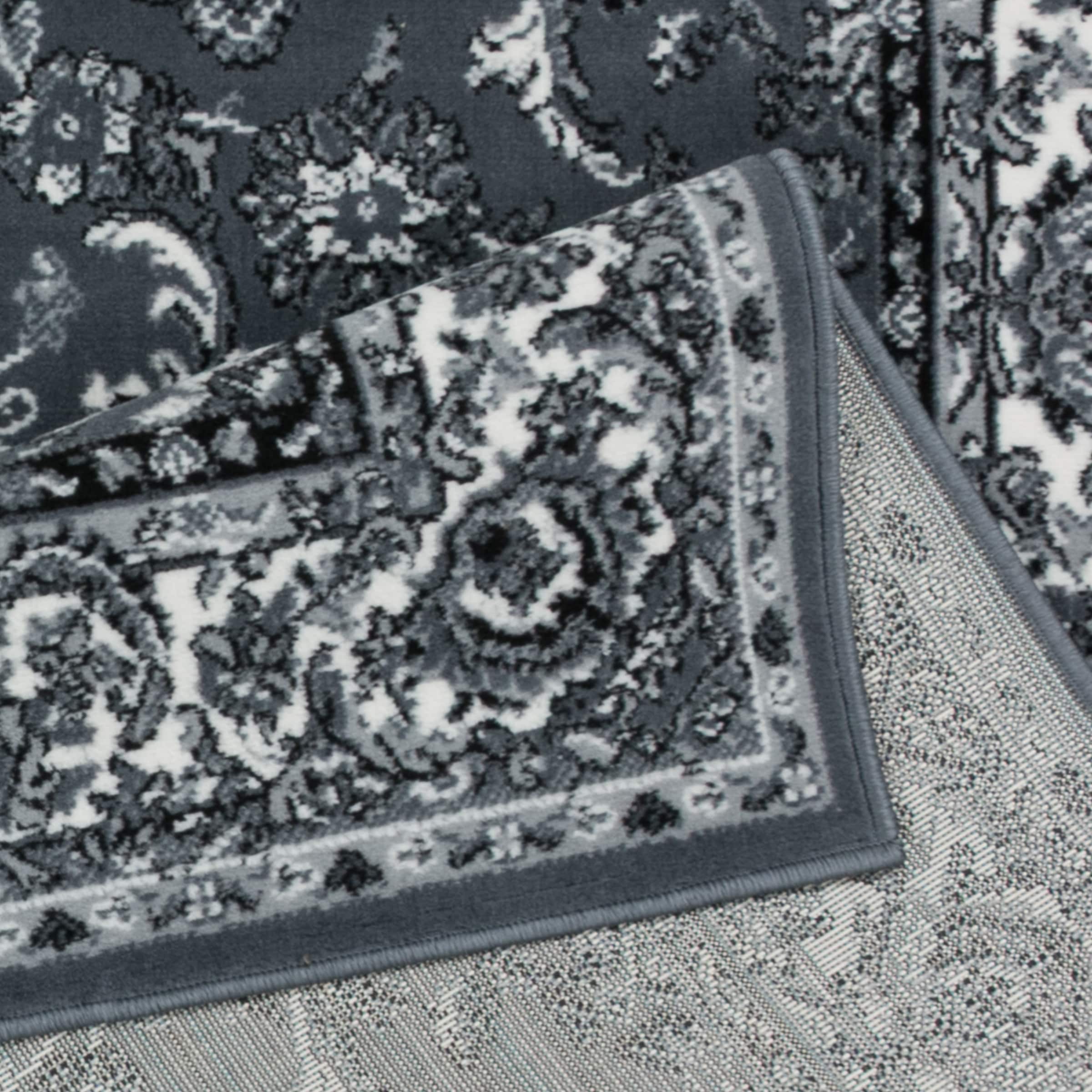 OTTO home Teppich »Ezzo, mit Bordüre, Kurzflor, Made in Belgium« rechteckig 7 mm Höhe Orient-Optik, Teppich,  Wohnzimmer, Esszimmer, Schlafzimmer