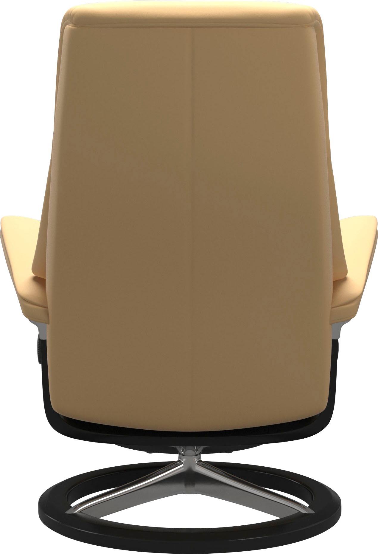 Stressless® Relaxsessel »View«, (Set, Relaxsessel mit Hocker), mit Signature Base, Größe S,Gestell Schwarz