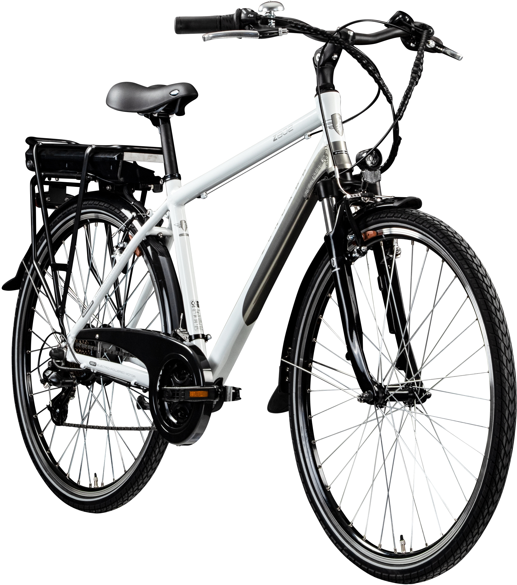 Zündapp E-Bike »Z802 Herren«, 21 Gang, Shimano, Altus RD-M310, Heckmotor 250 W, Pedelec, Elektrofahrrad für Damen u. Herren, Trekkingrad