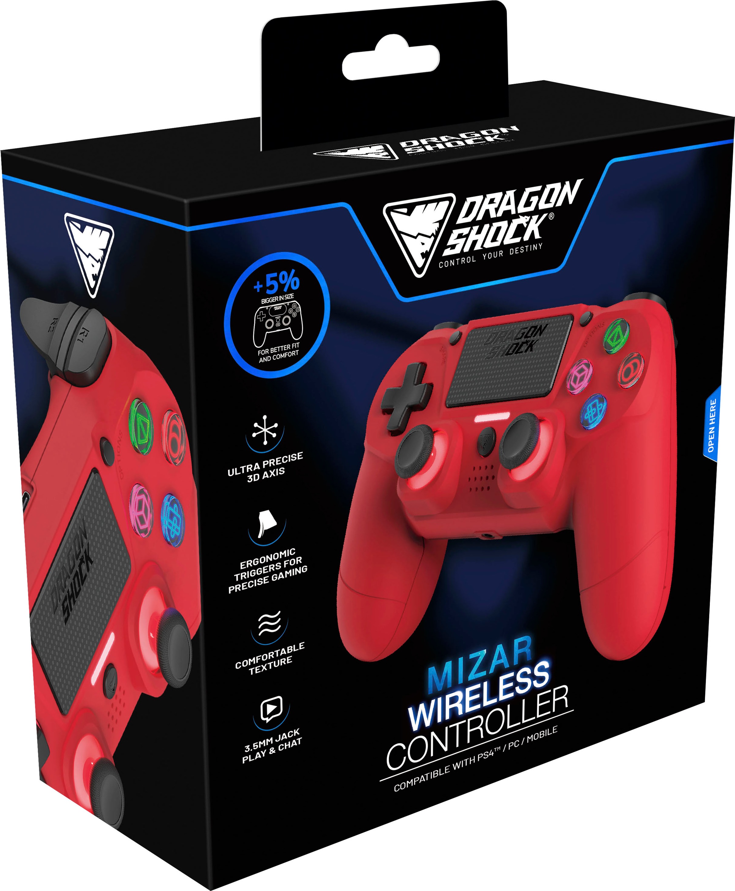 DRAGONSHOCK Controller »Mizar Wireless für PS4«