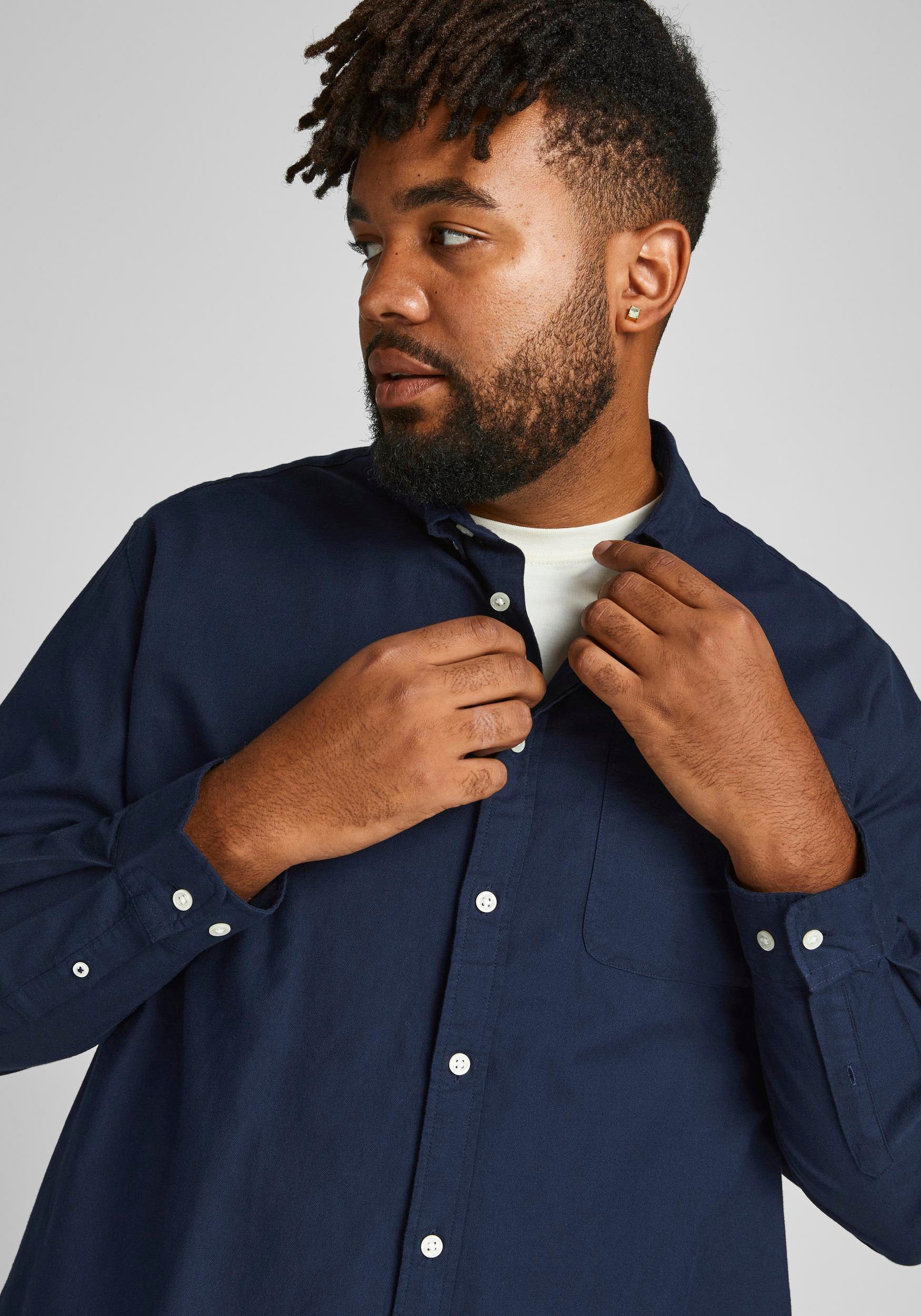 Jack & Jones PlusSize Langarmhemd »OXFORD SHIRT«