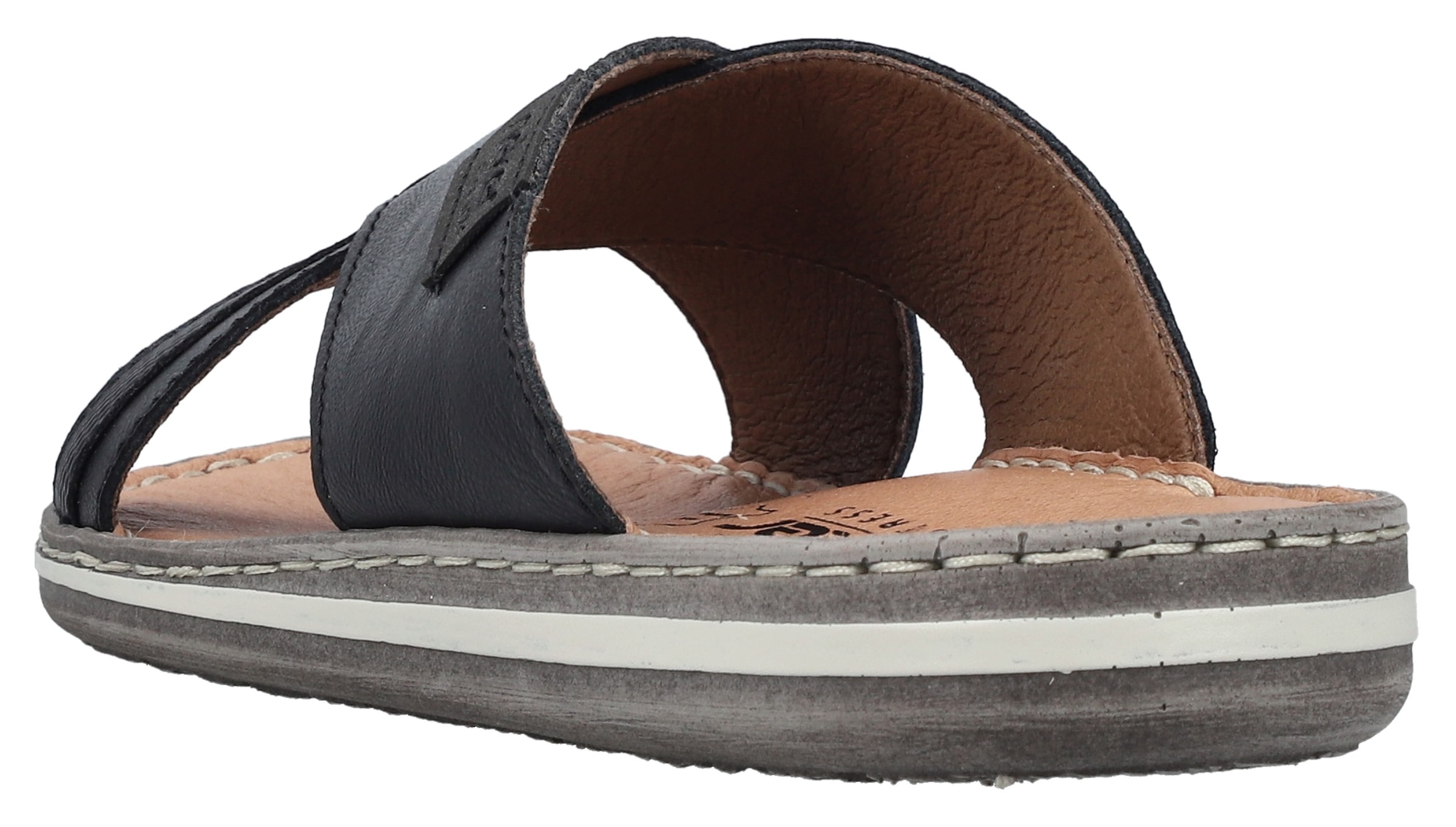 Rieker Pantolette, Sommerschuh, Strandschuh, Schlappen, Hausschuh mit Label