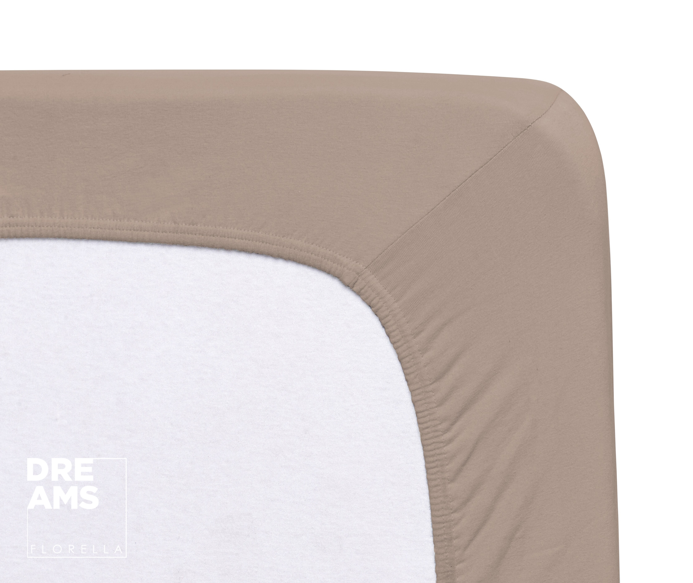 Florella Spannbettlaken »Topperbezug Deluxe Zwirn Jersey, mit Rundum-Gummi, 100 % Baumwolle«, für Topper bis 12 cm geeignet