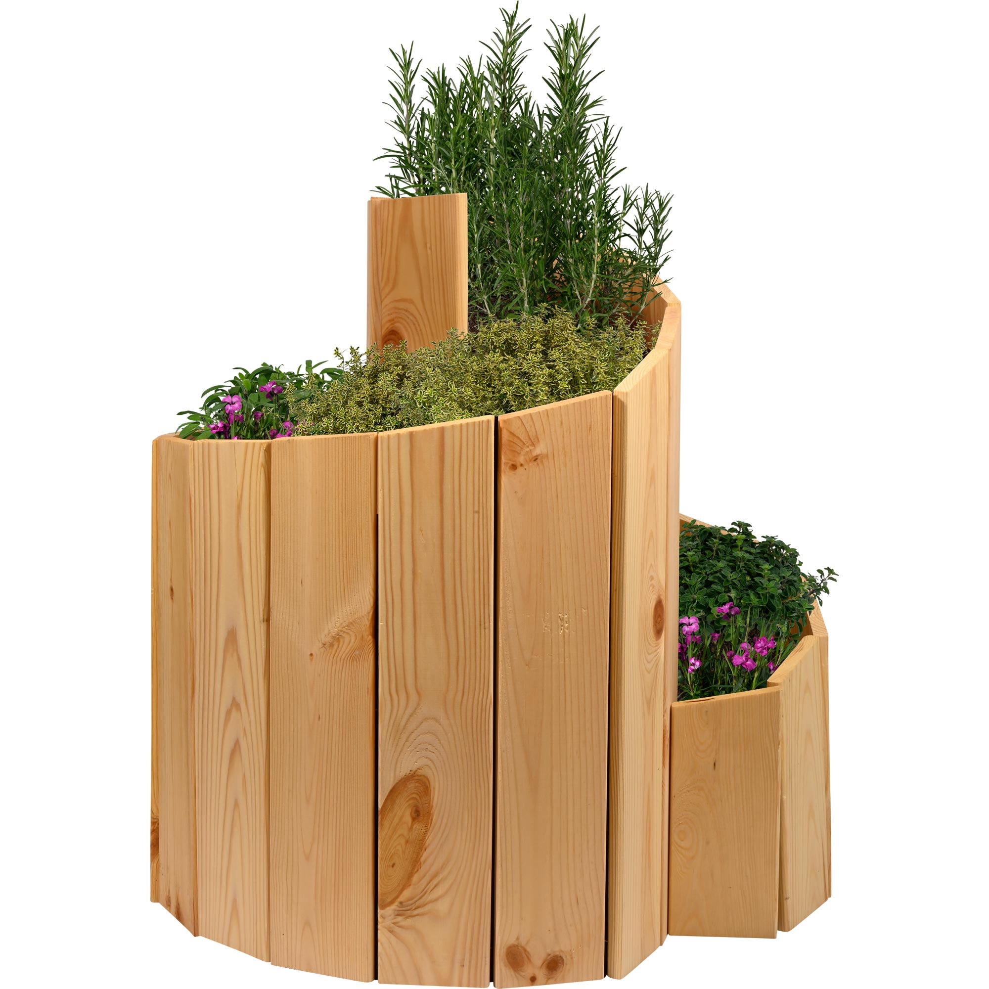 dobar Kräuterspirale »Massivholz, Bausatz« Maße der Kräuterspirale: ca. 250 x 1,6 x 68 cm (L x B x H)