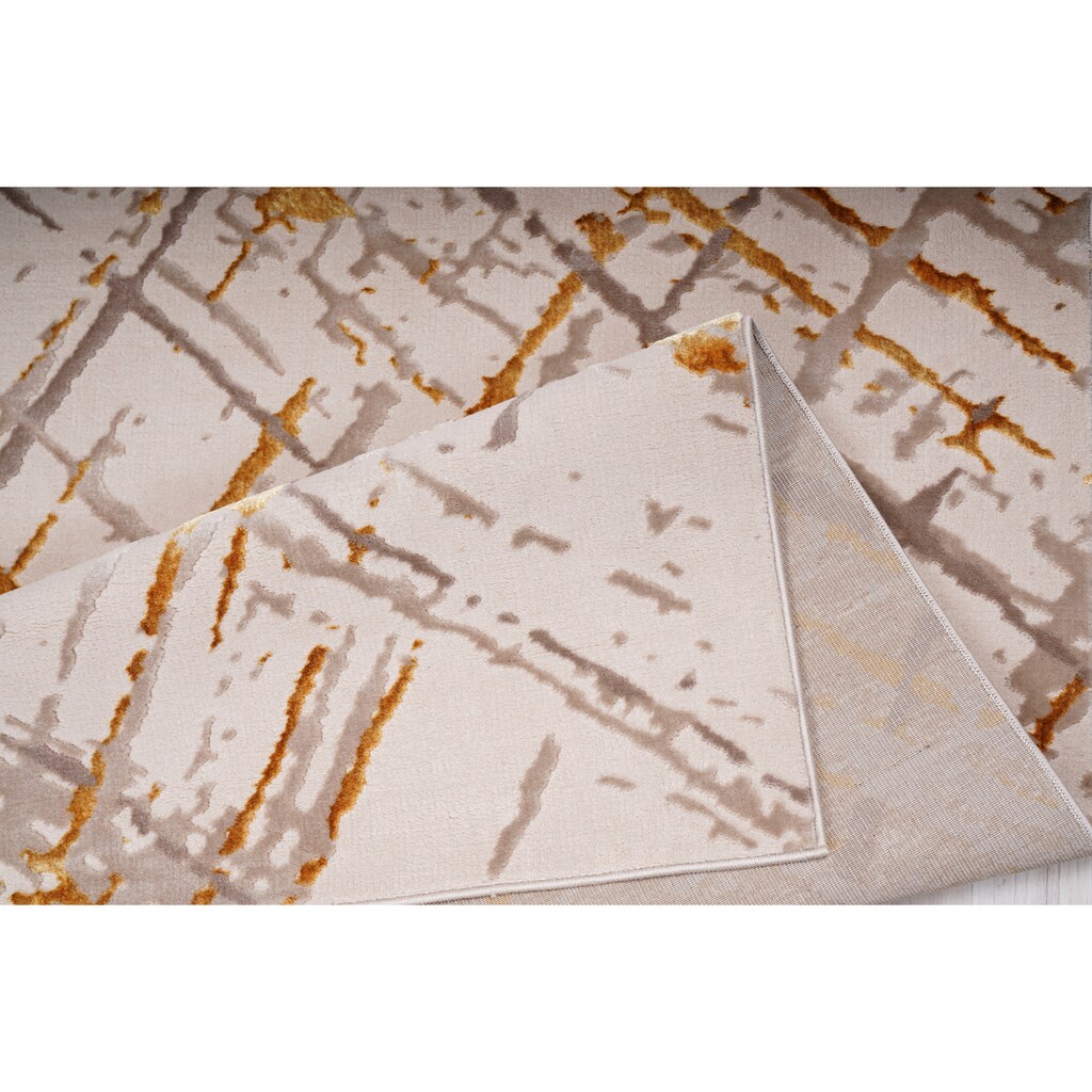 DELAVITA Teppich »Phineas«, rechteckig, 24 mm Höhe, weiche Haptik, modernes und abstraktes Design, idealer Teppich für Wohnzimmer oder Schlafzimmer