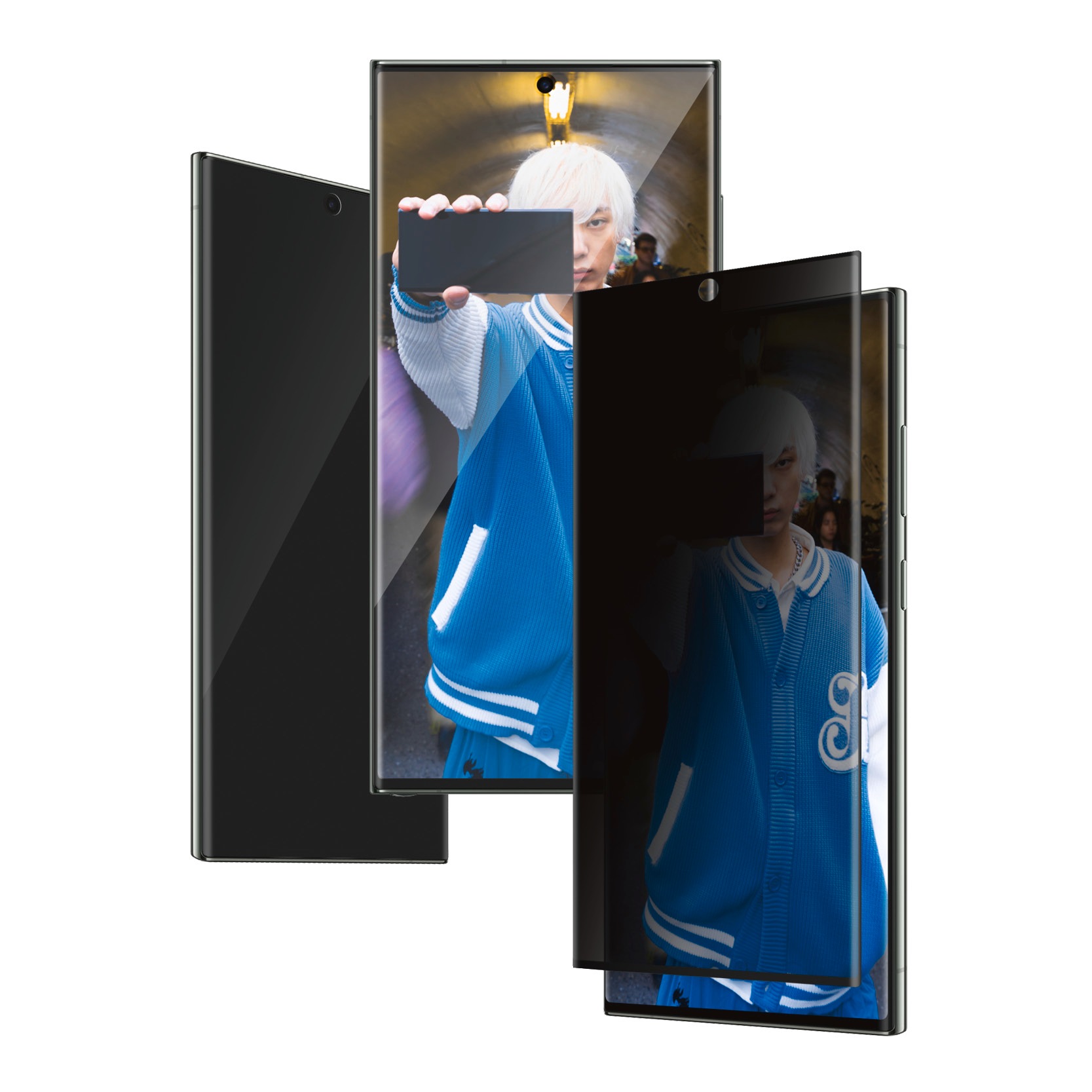 PanzerGlass Displayschutzglas »Ultra Wide Fit Privacy Screen Protector« für Samsung Galaxy S24 Ultra Displayschutzfolie, stoßfest, kratzbeständig