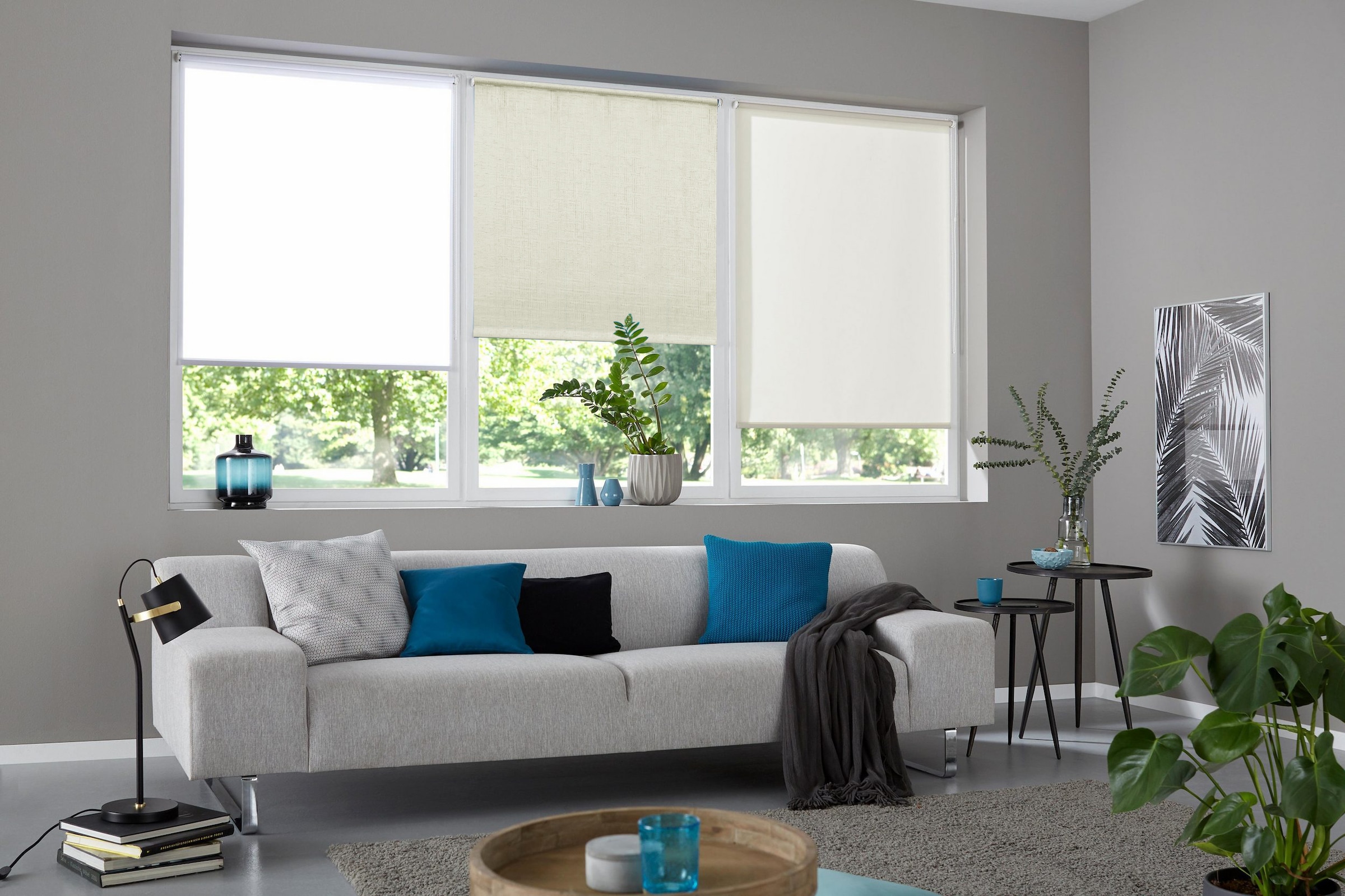OTTO home Rollo »VALLERIIE« Lichtschutz Sichtschutz ohne Bohren freihängend Trendiges Rollo mit strukturierter Oberfläche – modern - NEUHEIT!