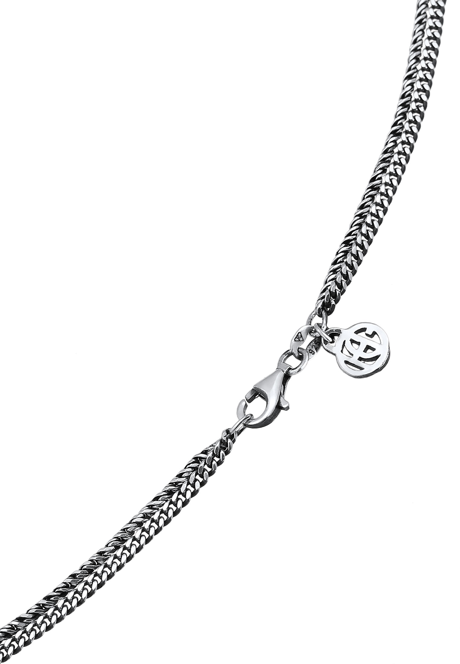 HAZE & GLORY Silberkette »Halskette Layer Münze - Tide Welle Maritim 925 Silber«