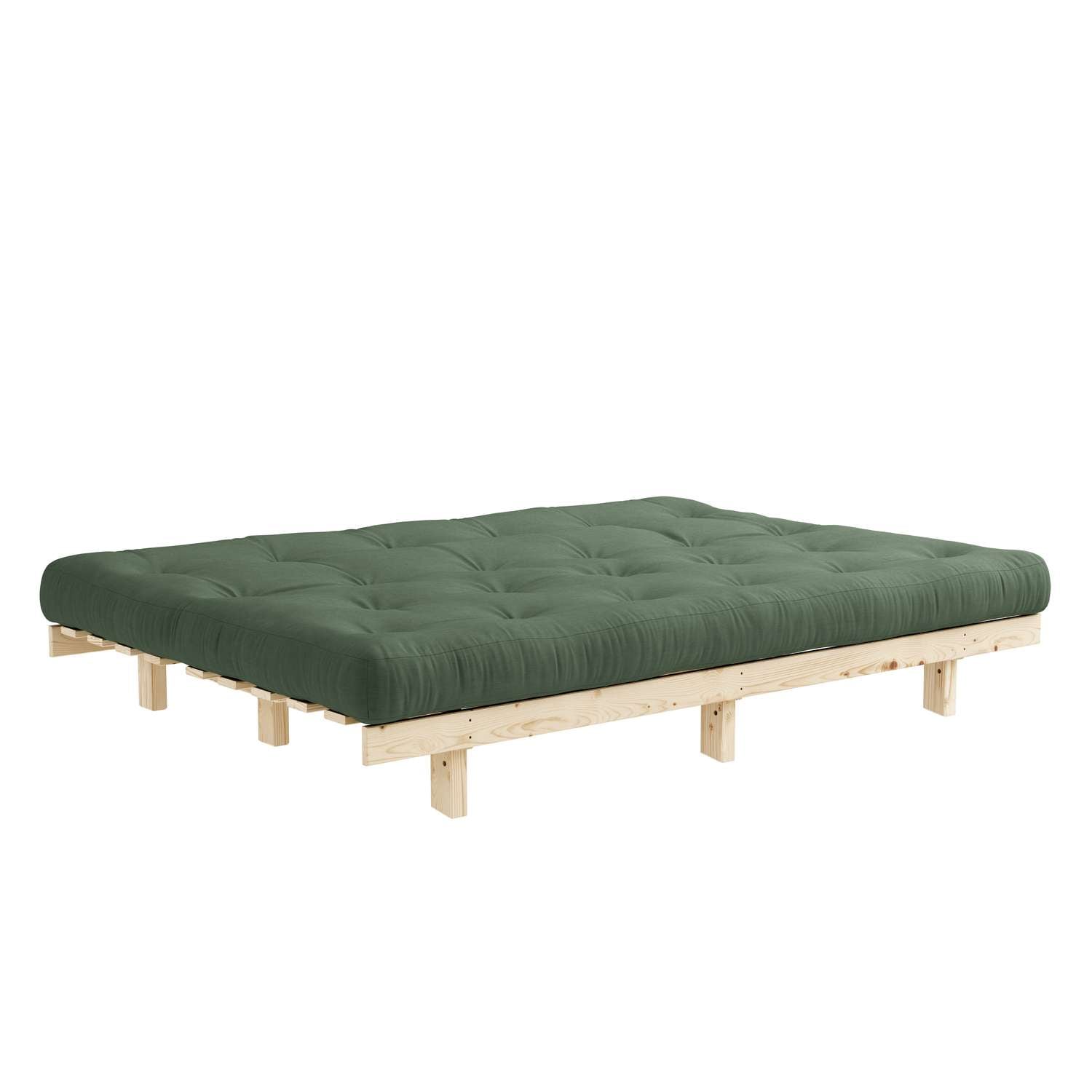 Karup Design Schlafsofa »Lean 200 Schlafsofa, Gästebett, Sofa mit Futonmatratze«, (2 St.), Inkl. Futonmatratze, Liegefläche 130x200 cm, FSC® zertifizierte Kiefer