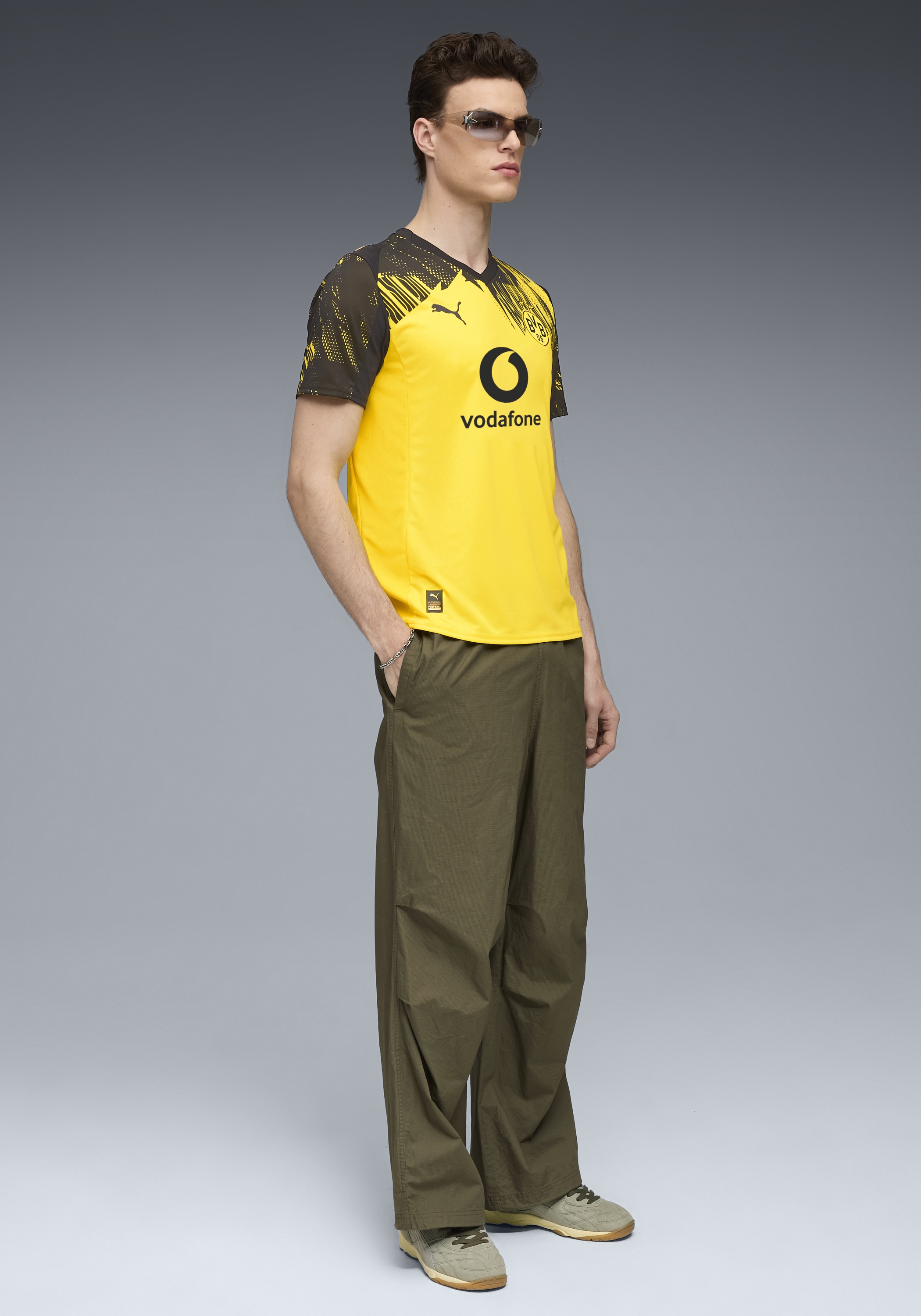 PUMA Trainingstop »BVB HOME JERSEY REPLICA WITH SPONSOR« Regular Fit, sportlicher Stil