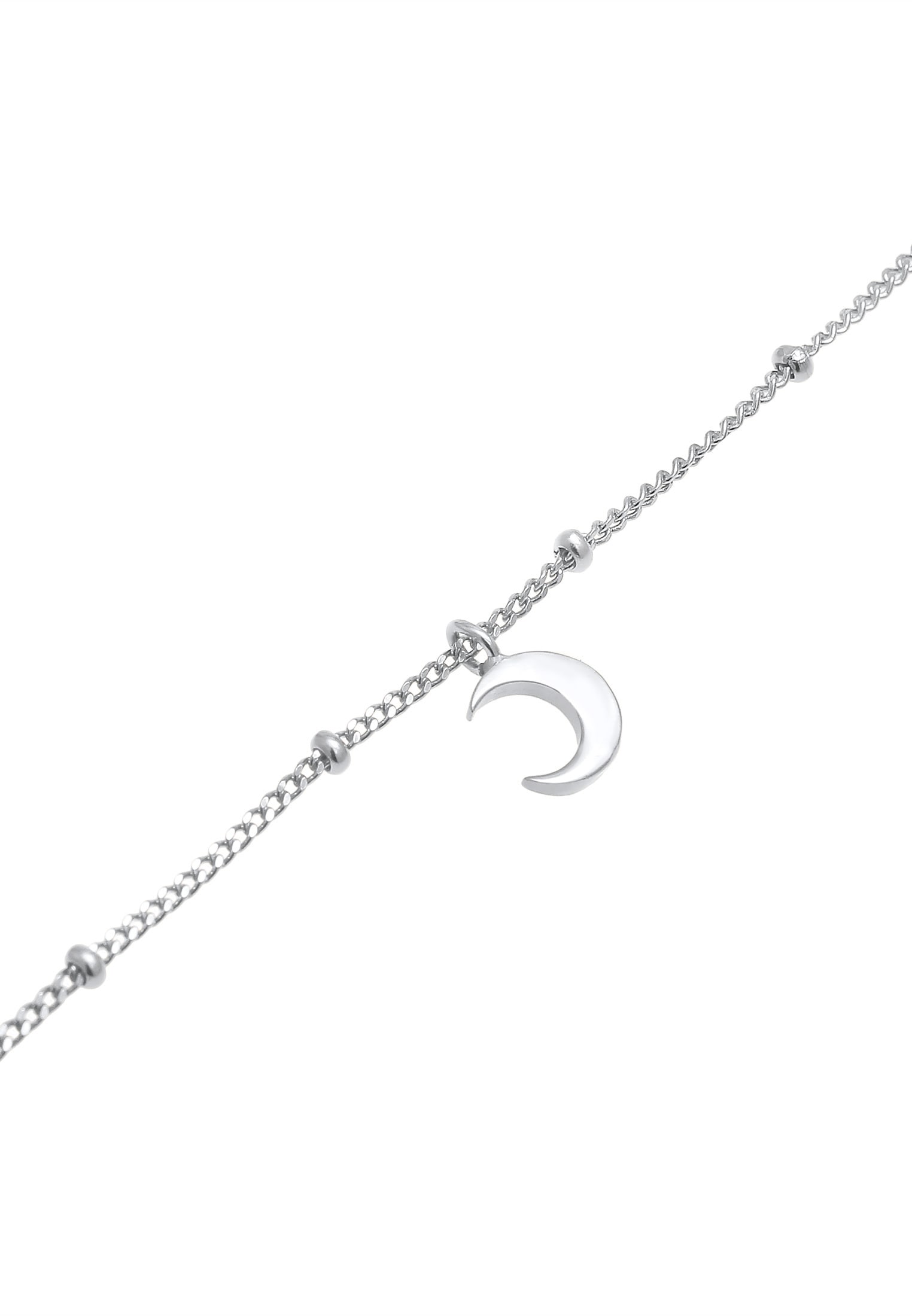 Elli Choker »Halskette Choker Kugelkette Halbmond 925 Silber«