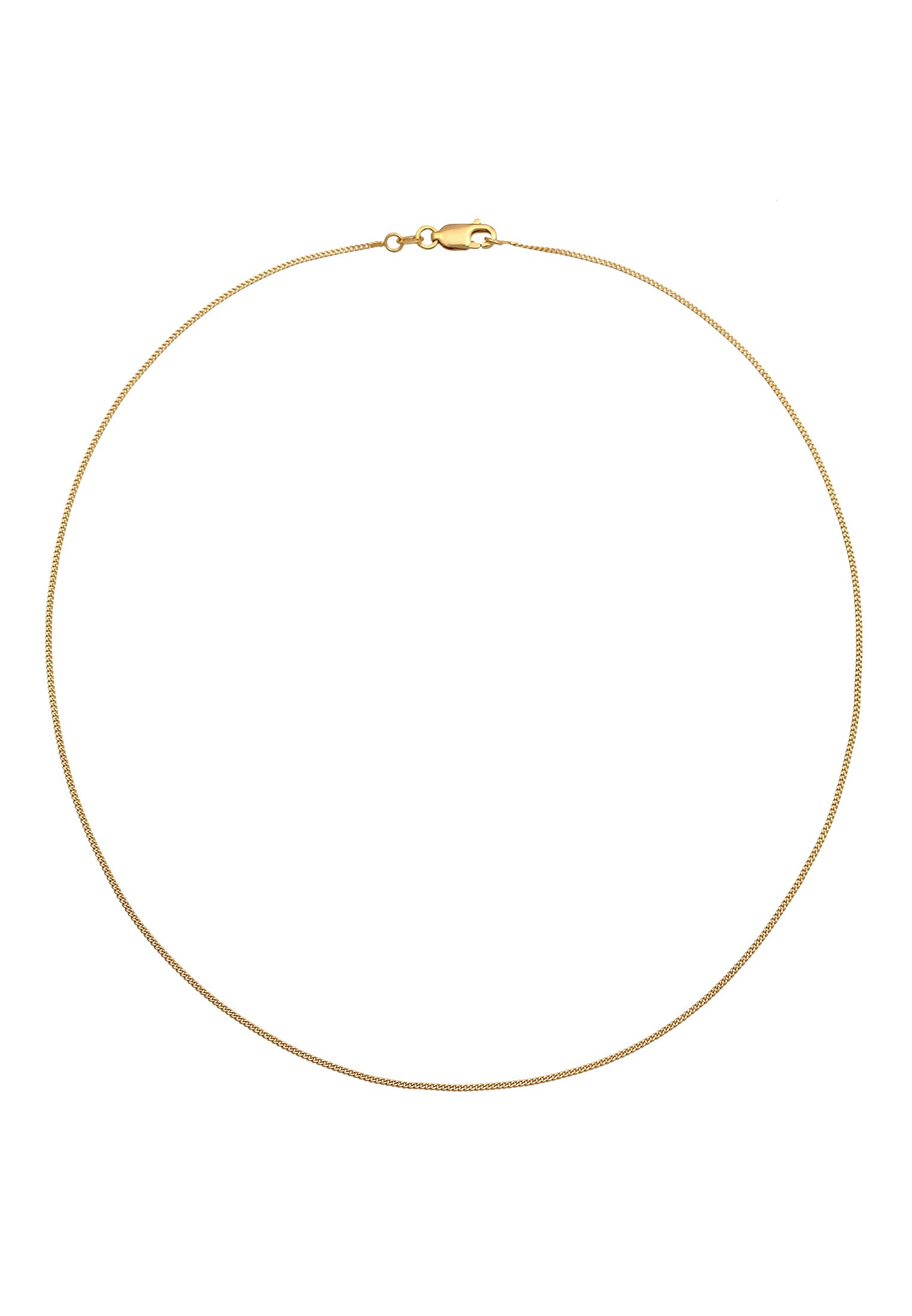 Elli Premium Kette ohne Anhänger »Halskette Panzerkette Basic Klassik 375er Gelbgold«