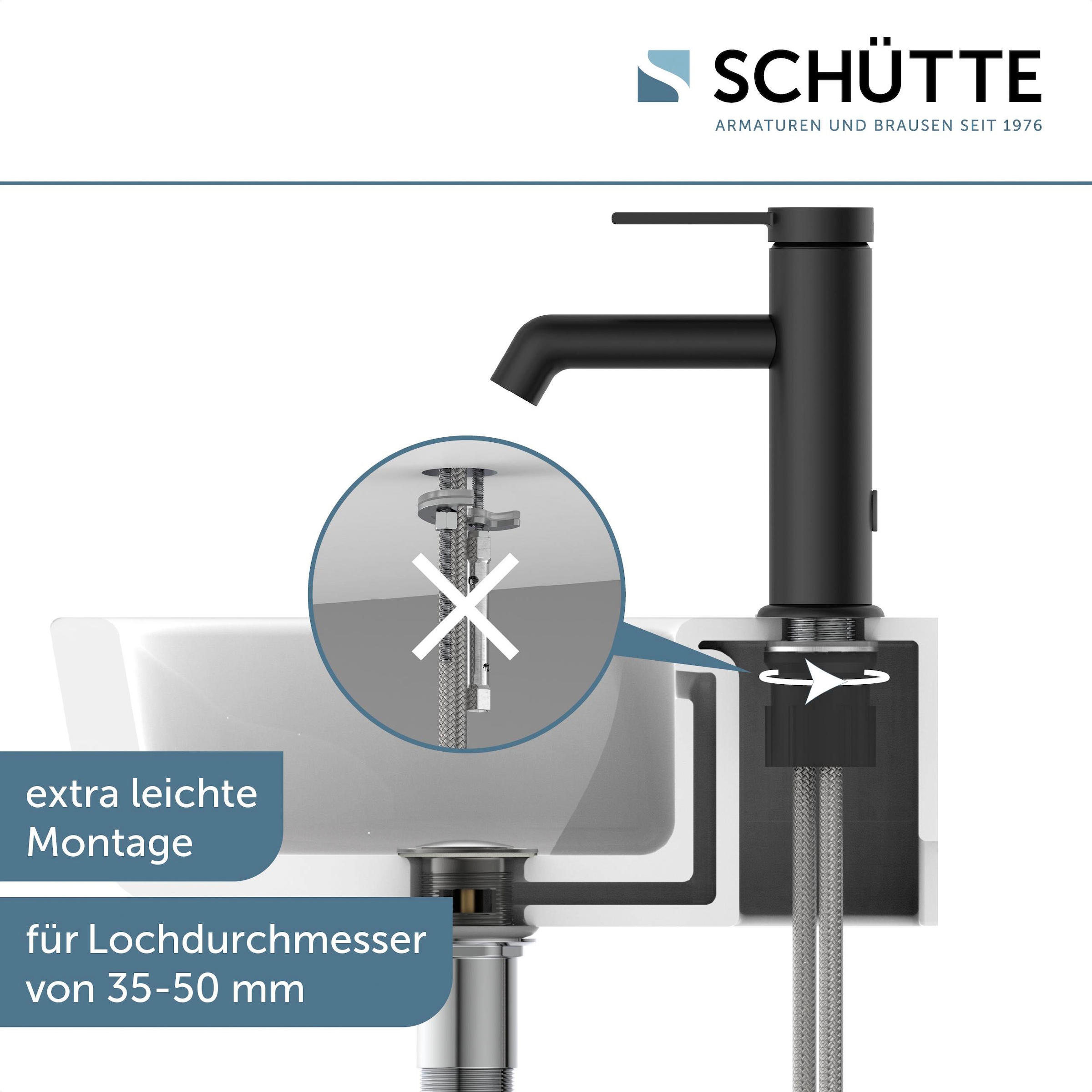 Schütte Waschtischarmatur »LOS ANGELES«, Wasserhahn Bad, energiesparend, wassersparend