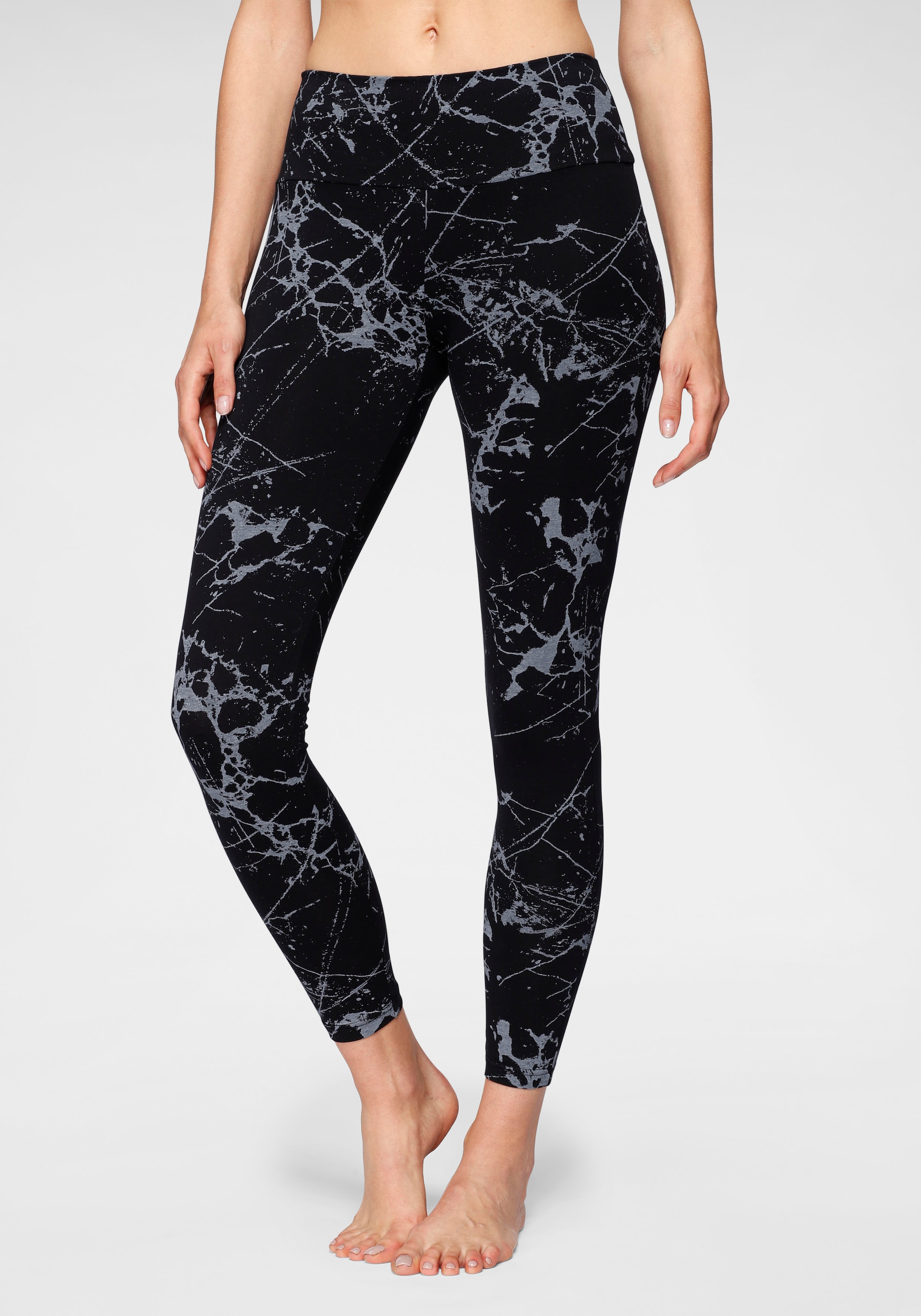 H.I.S Leggings, (2er-Pack), in bedruckt und bei Loungewear uni, ♕