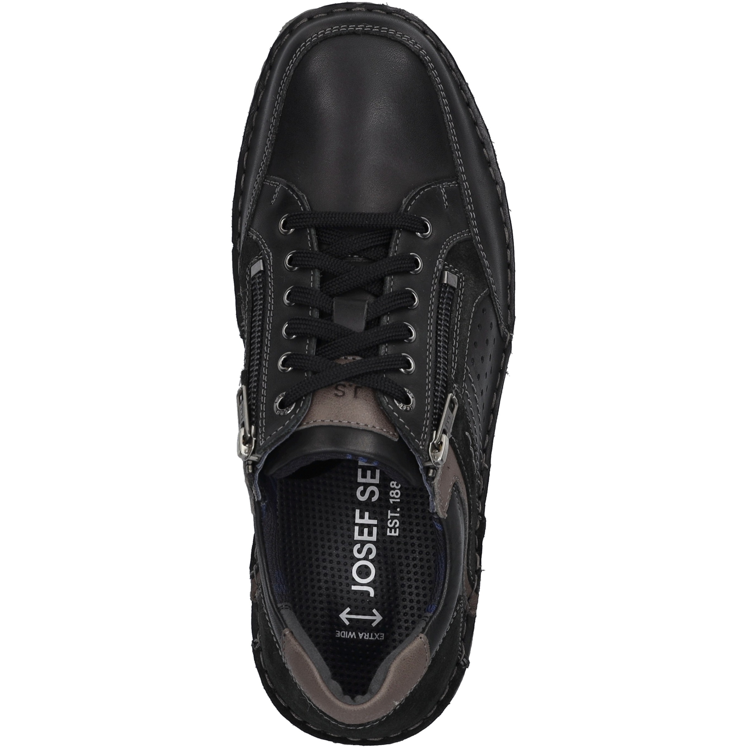 Josef Seibel Schnürschuh »New Anvers 87, schwarz-kombi«