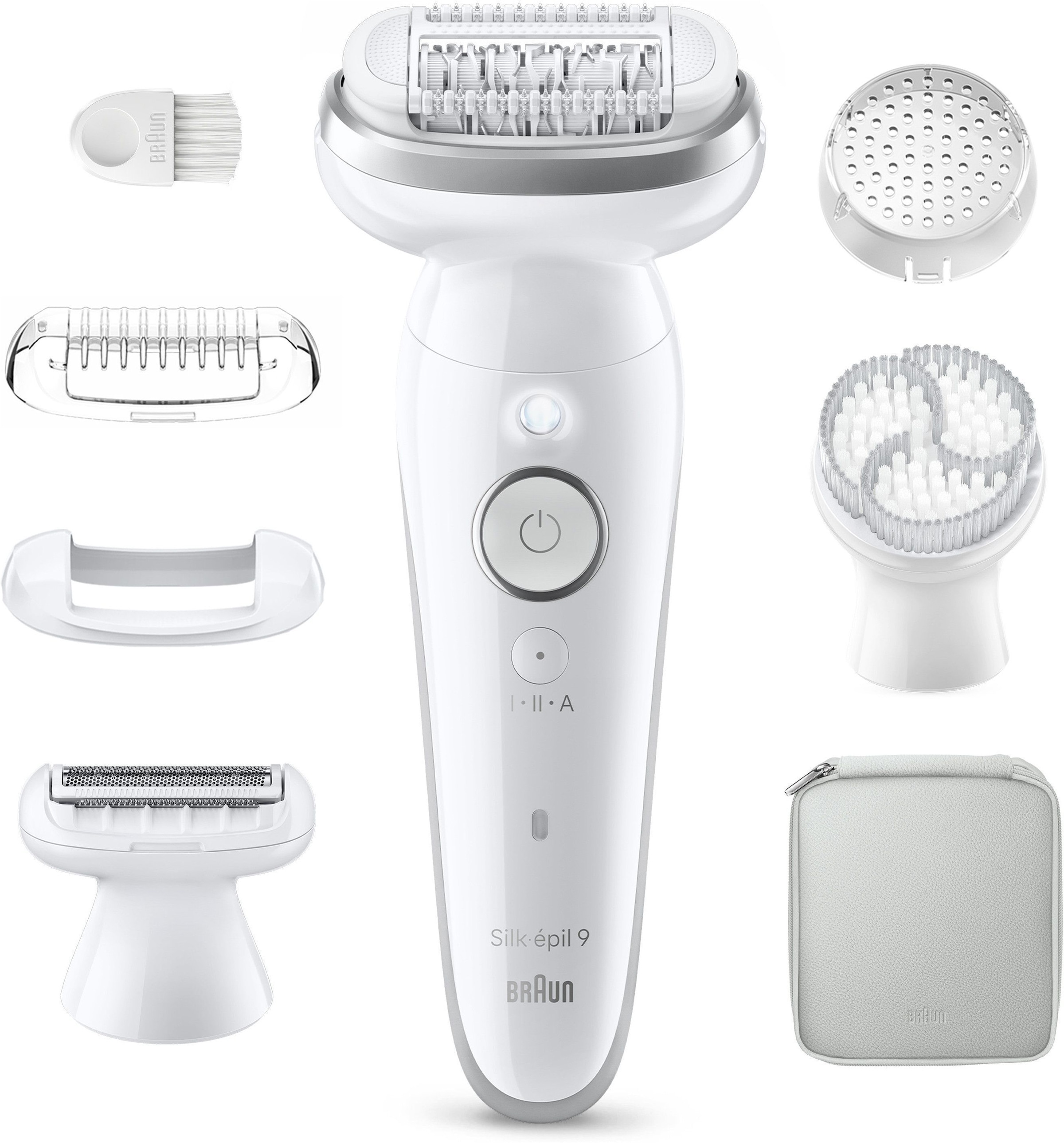 Braun Epilierer »Silk-épil 9  SES9-061« Rasier-, Trimmer- & Peelingaufsatz, Wet&Dry