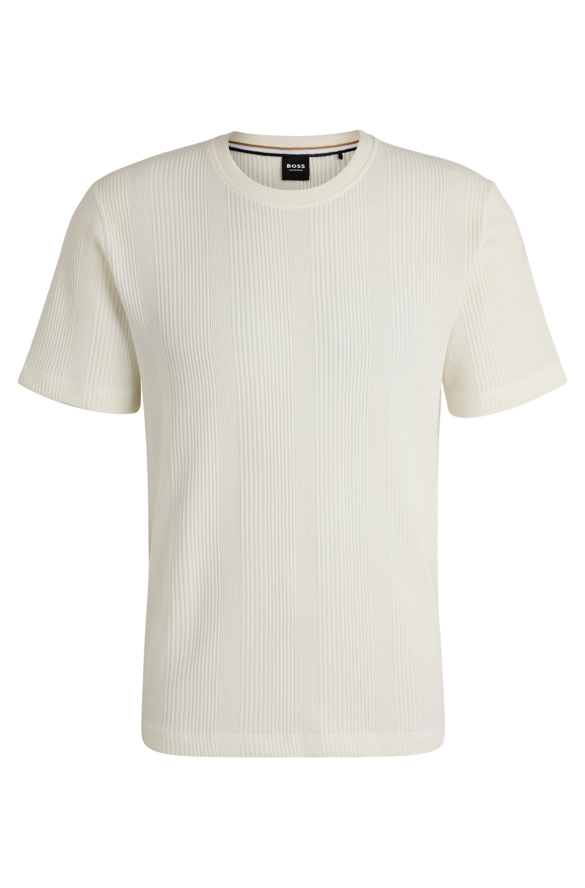 BOSS T-Shirt »Structure T-S«, mit Metall-Label