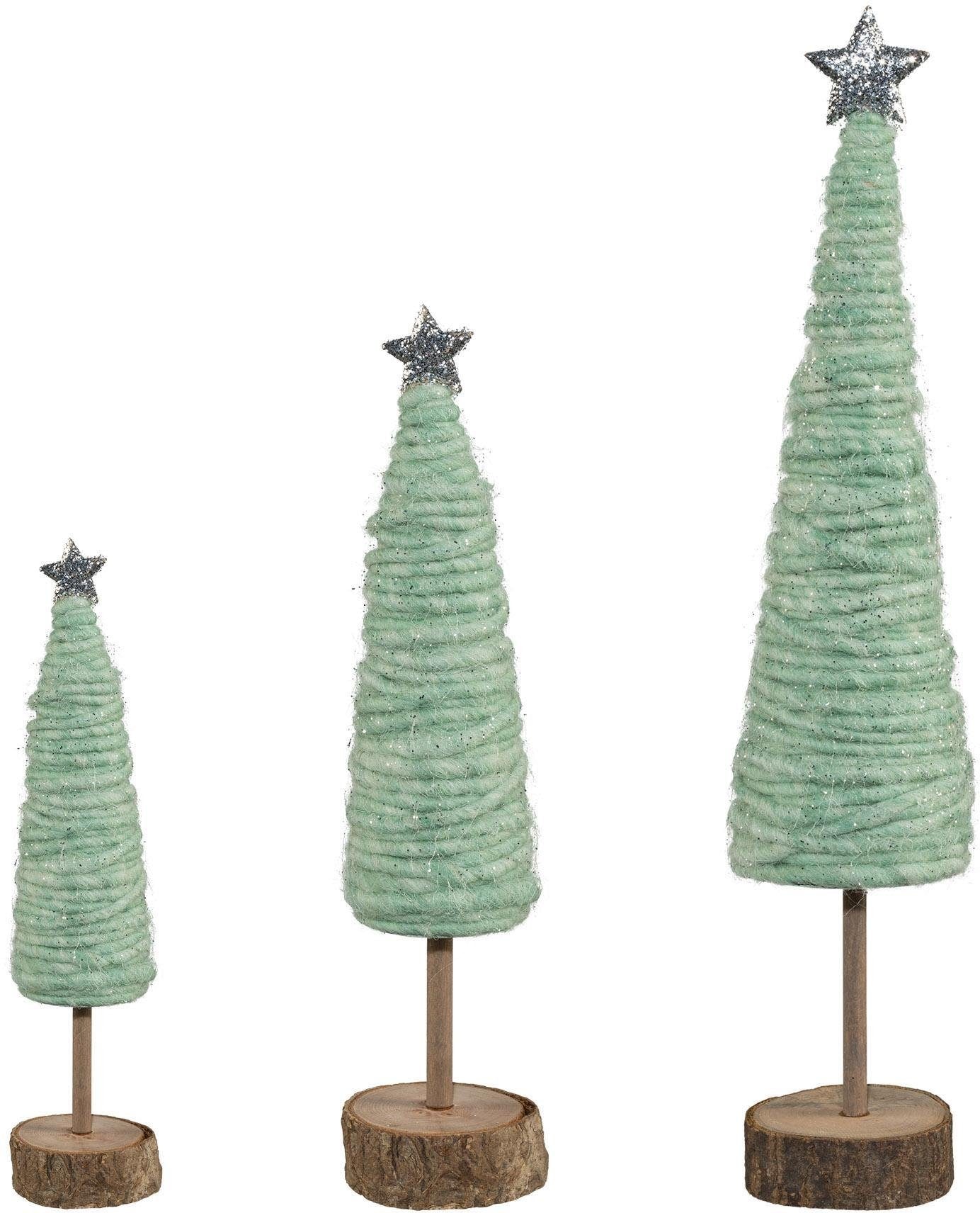 cm Wolle, bestellen Dekobaum »Weihnachtsdeko«, Creativ Höhe deco / 25 aus auf Raten und 33 /46 Holz