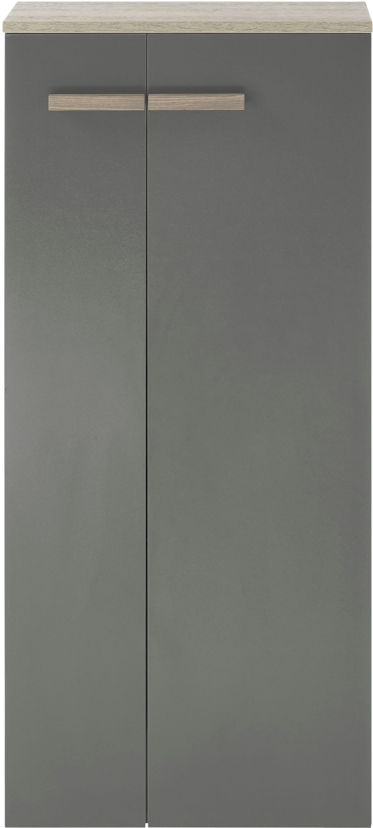 Home affaire Midischrank »SOLiD, Badschrank im modernen Design, Schrank mit Holzgriffen« in zwei Farben verfügbar, mit Stauraum, stehend o. hängend montierbar