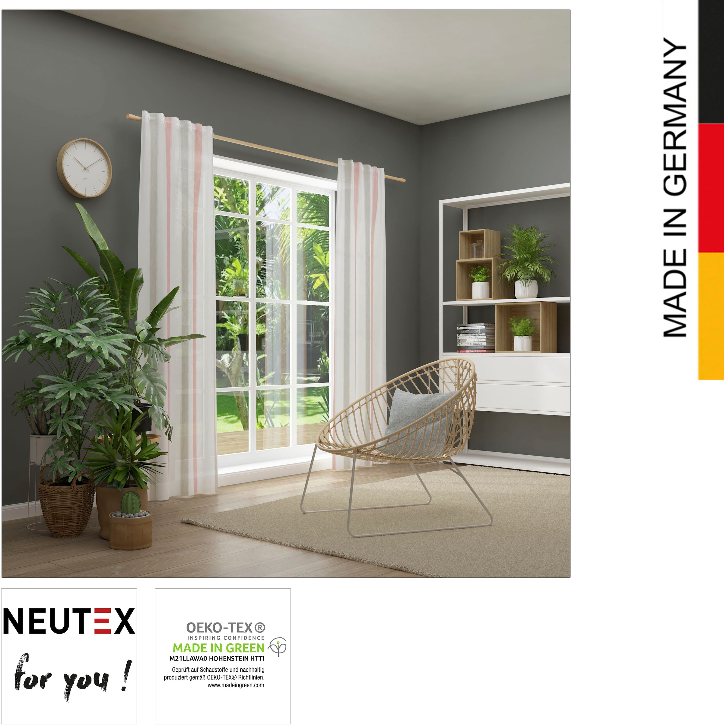 Neutex for (1 St.), »Bandolo«, you! Vorhang eleganter Längsstreifen