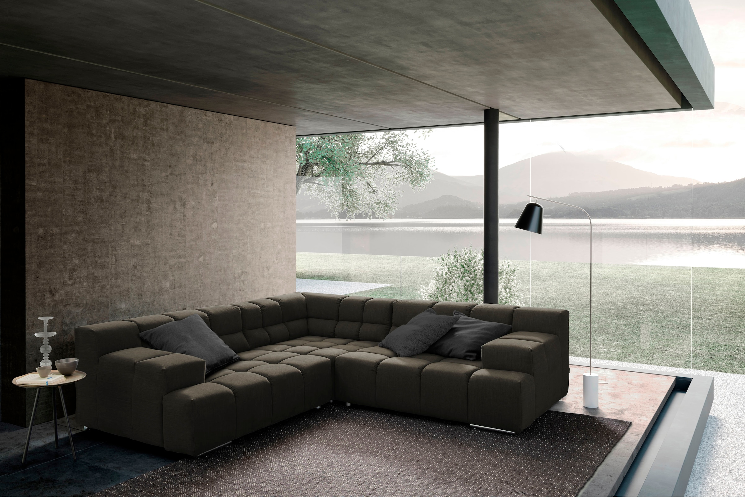 Ecksofa »Temple, aufwendige Verarbeitung, tolle Designsprache«, mit...