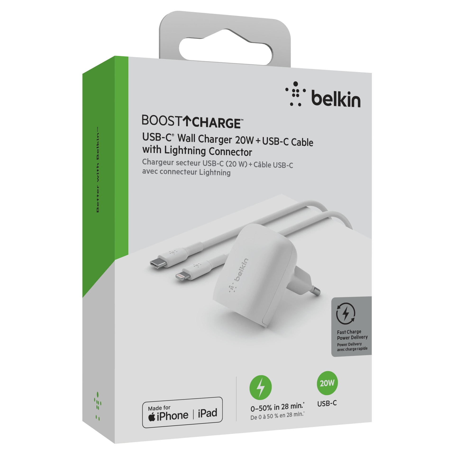 Belkin USB-Ladegerät »Dual 20W USB-C Ladegerät inkl. Lightning« ➥ 3 Jahre  XXL Garantie | UNIVERSAL