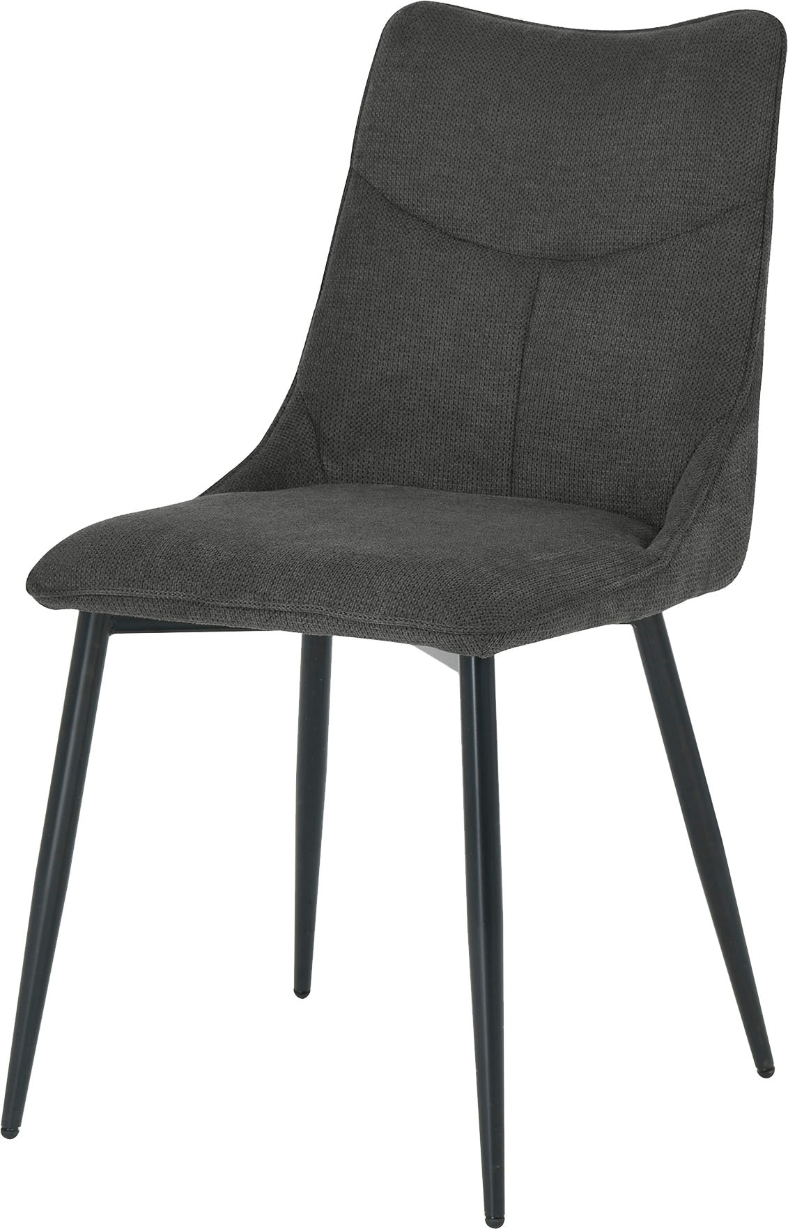 byLIVING Esszimmerstuhl »Carlo (2er-Set)«, (Set), Gestell Metall schwarz, Küchenstuhl, Webstoffbezug, diverse Farben