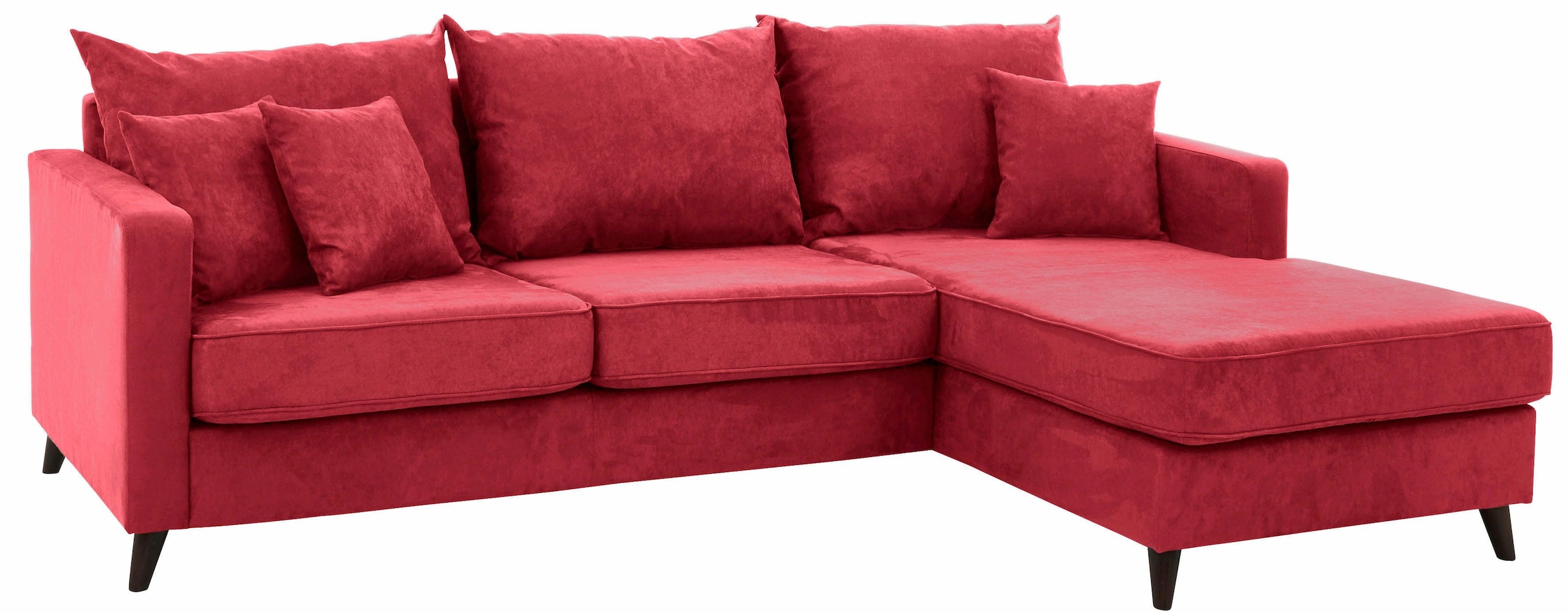 Guido Maria Kretschmer Home&Living Ecksofa »Renesse L-Form«, lose Kissen, Keder an Sitzkissen
