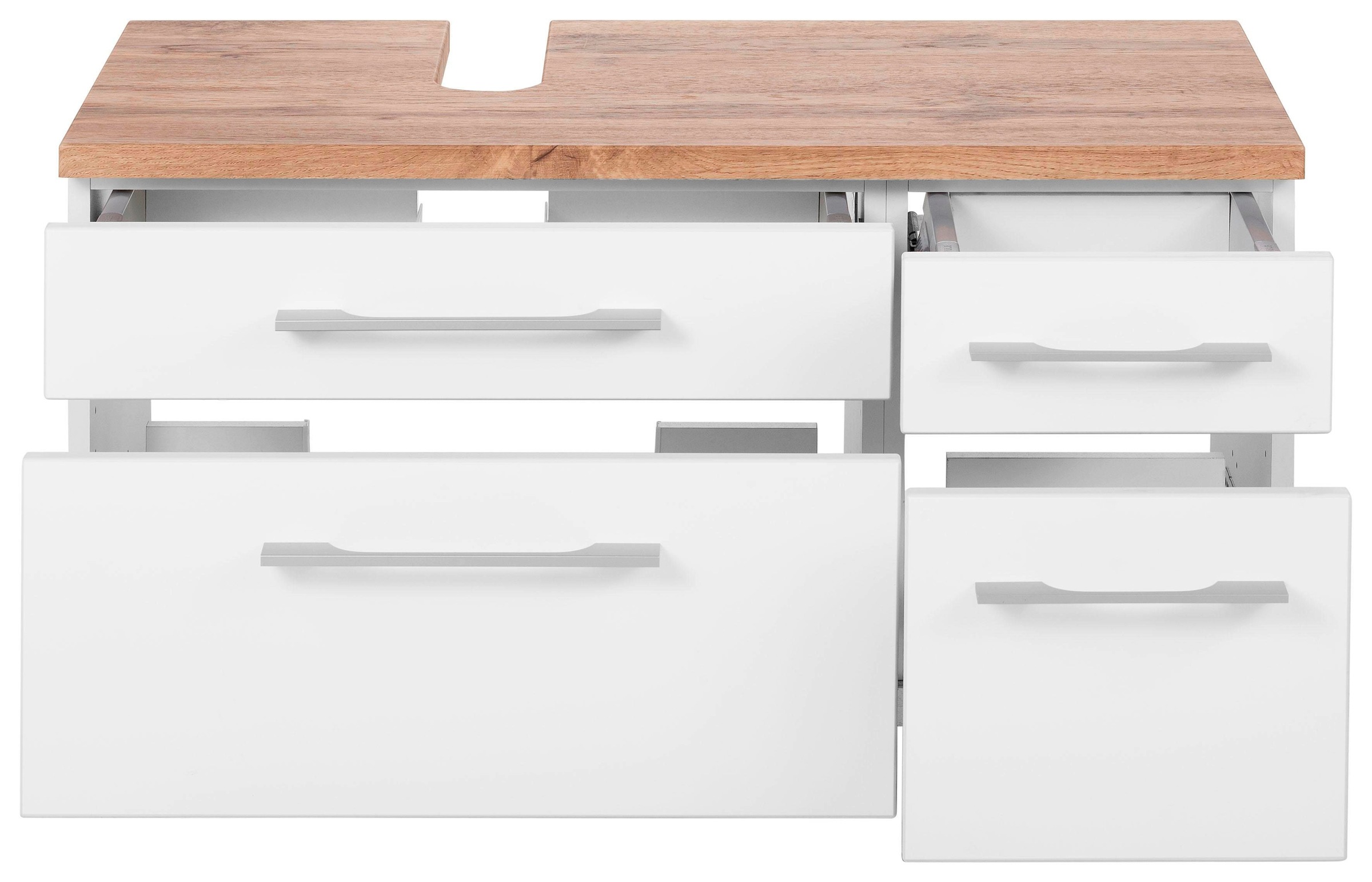 welltime Waschbeckenunterschrank »Davos« Breite 90 cm