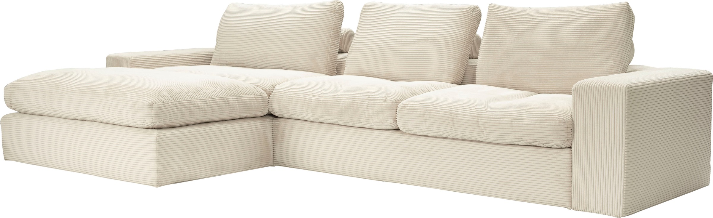 alina Ecksofa »Sandy« mit Recamiere, in modernem Cordstoff