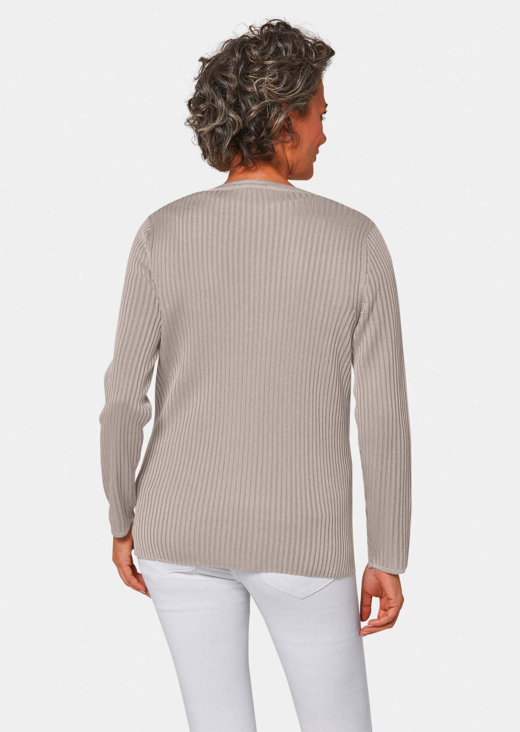 GOLDNER Strickjacke »Pflegeleichte Strickjacke in hochwertiger Rippenstruktur«