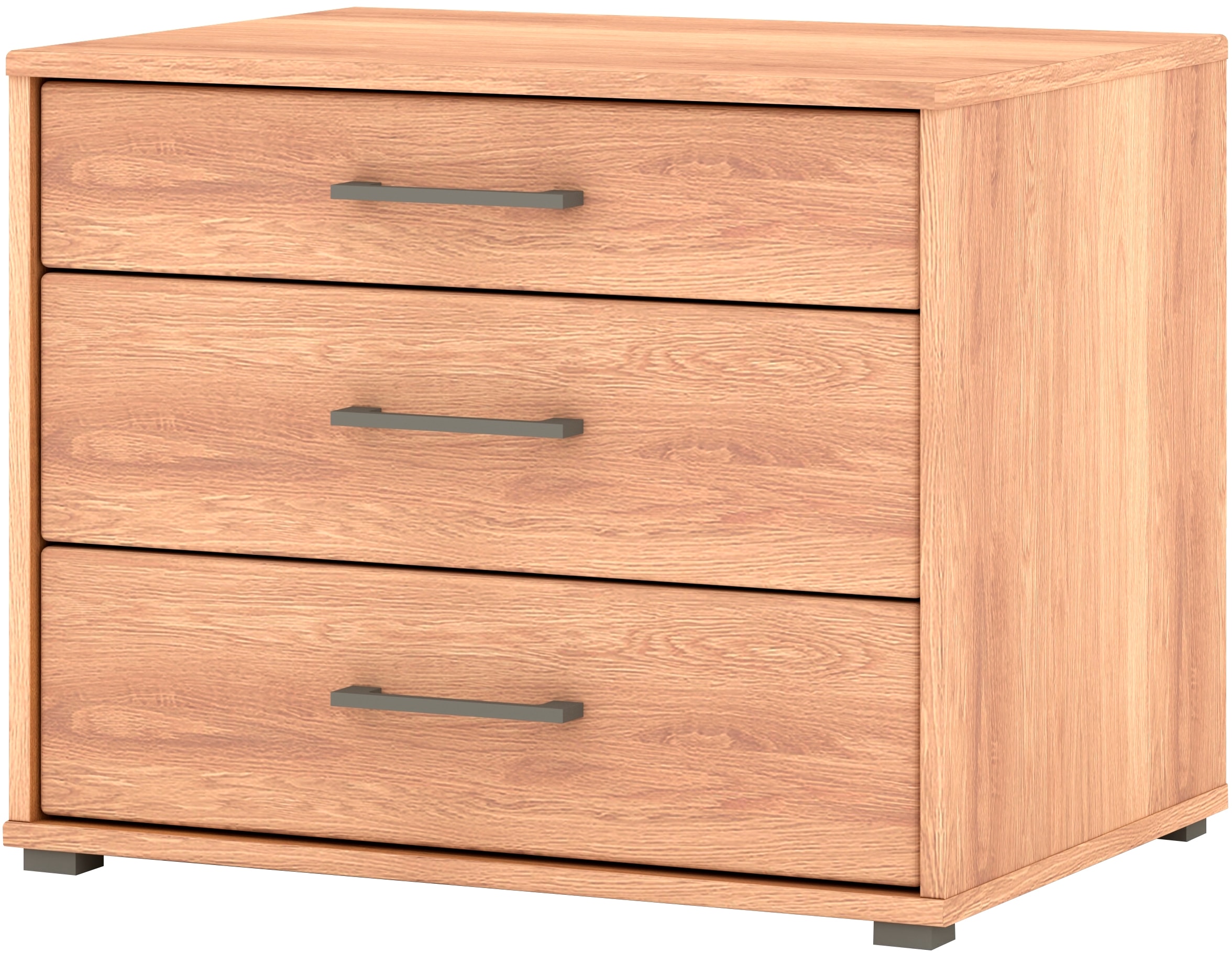 Musterring Nachtkommode »Sorrent Nachttisch, Nachtschrank, mit Schubladen, teilmassiv, 60 cm«, (Set, mit Selbsteinzug und Dämpfung, MADE IN GERMANY)