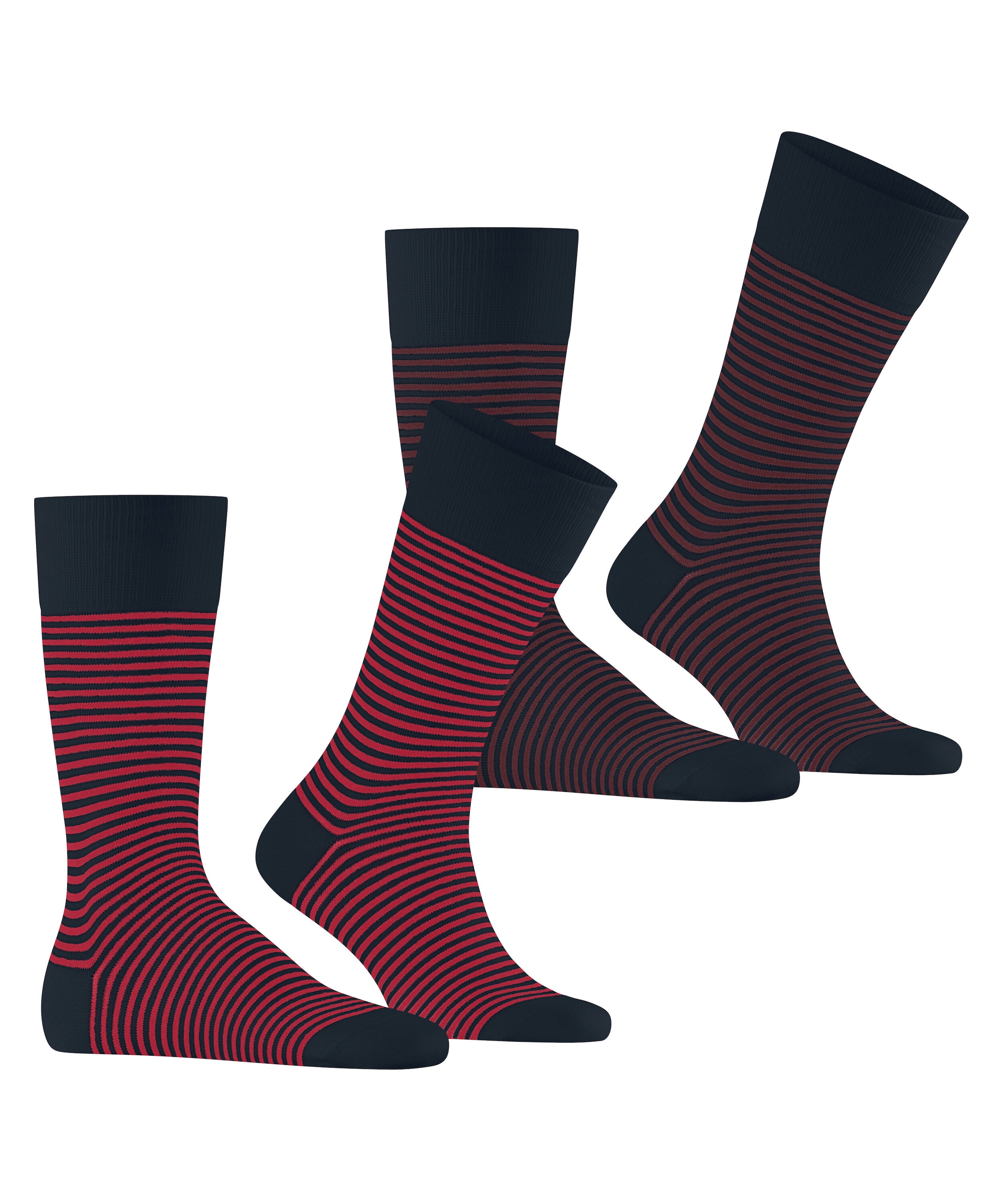 Esprit Socken »Fine Line« 2 Paar,  Streifenmuster, weich, geripptes Bündchen, bequem