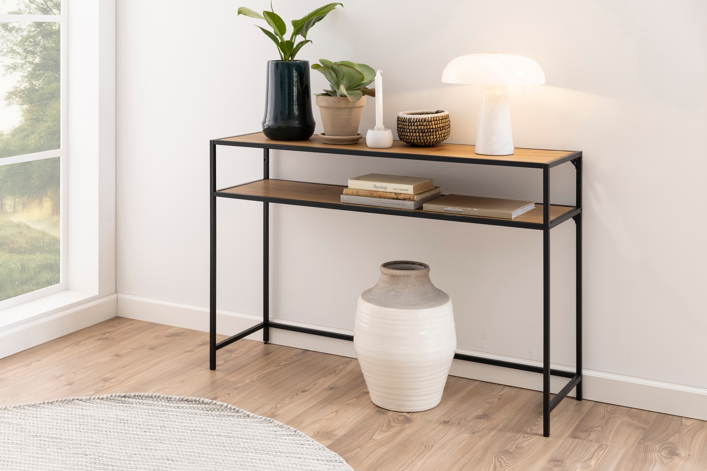 ACTONA GROUP Konsolentisch, Metallgestell und 1 Einlegeboden, Breite 120 cm, in weiteren Varianten