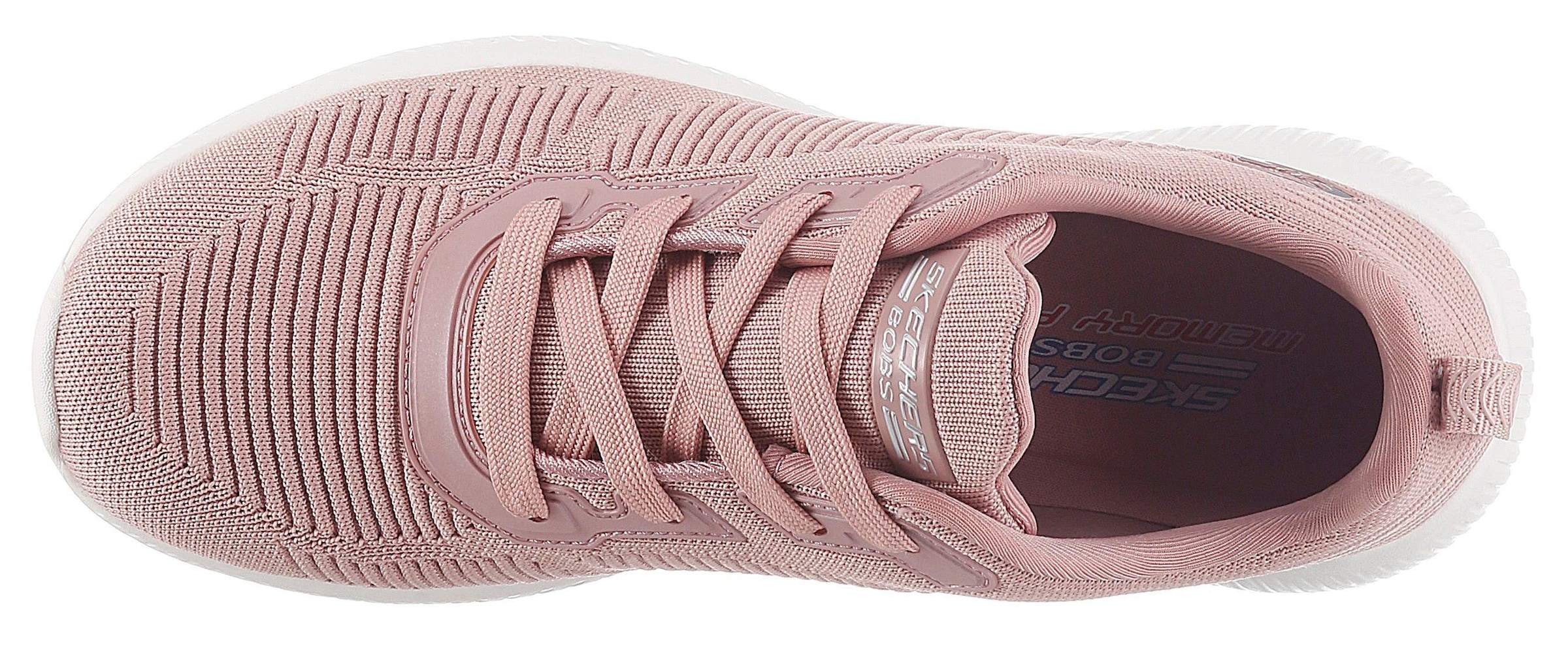 Skechers Sneaker »Bobs Squad - Tough Talk«, mit Skech-Knit, Freizeitschuh, Halbschuh, Schnürschuh