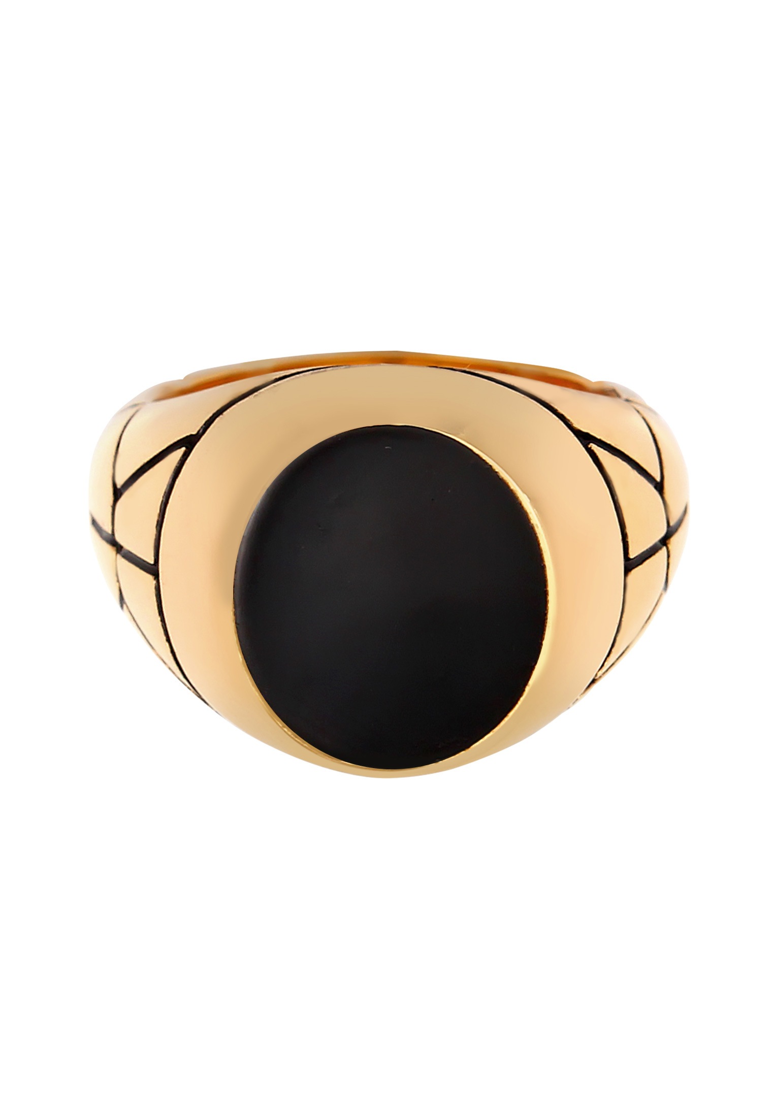 Kuzzoi Siegelring »Ring Herren Siegelring Oval Emaille 925er Silber«