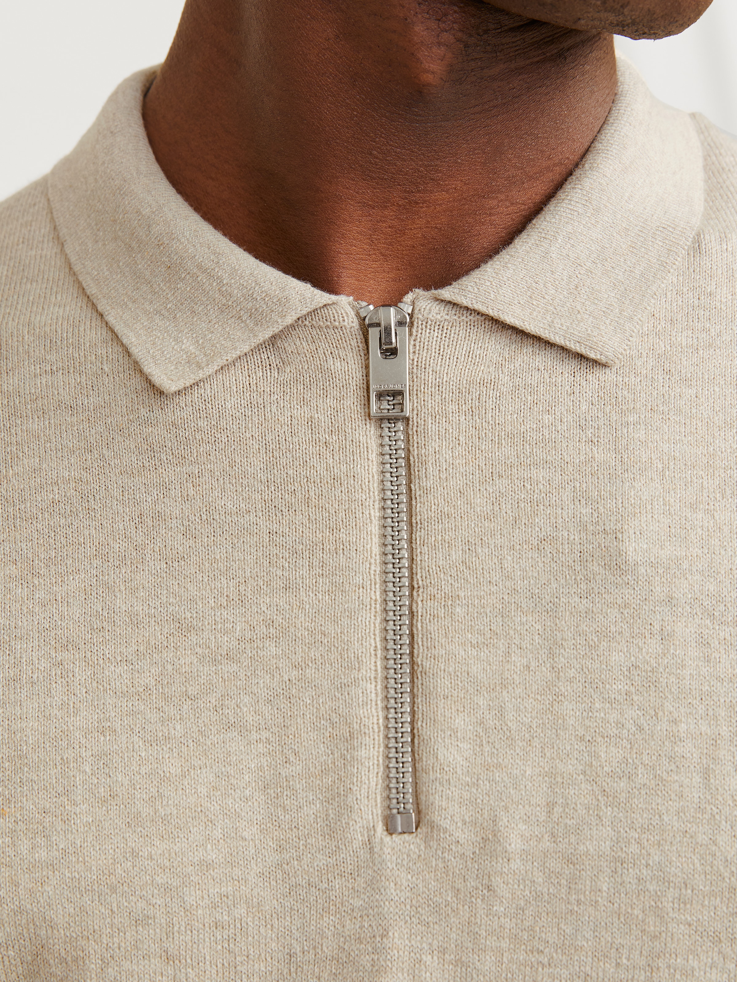 Jack & Jones Polokragenpullover »JJEEMIL KNIT POLO HALF ZIP LS NOOS« mit Polo Kragen