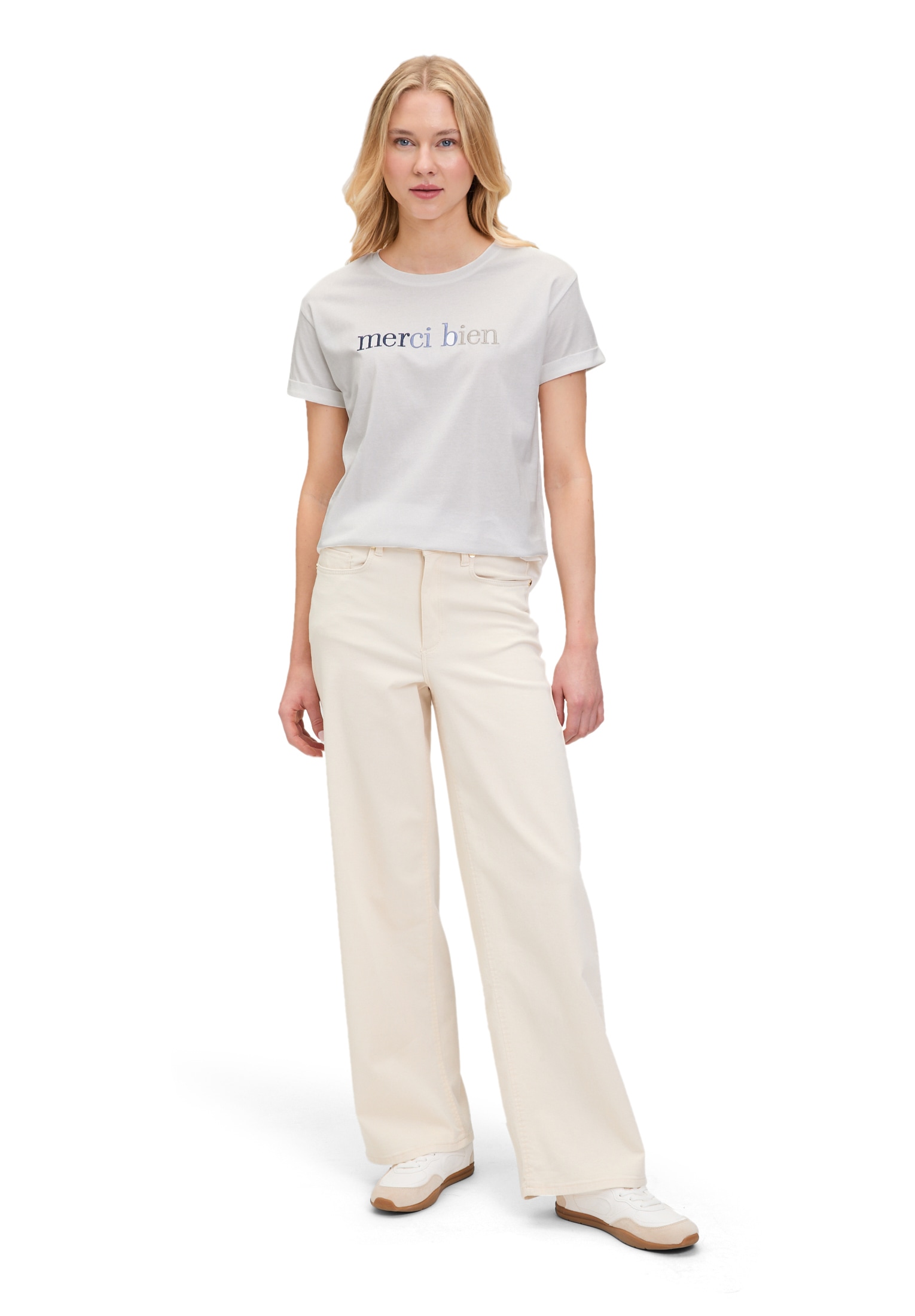 Betty&Co Langarmshirt »Casual-Shirt mit Stickerei«