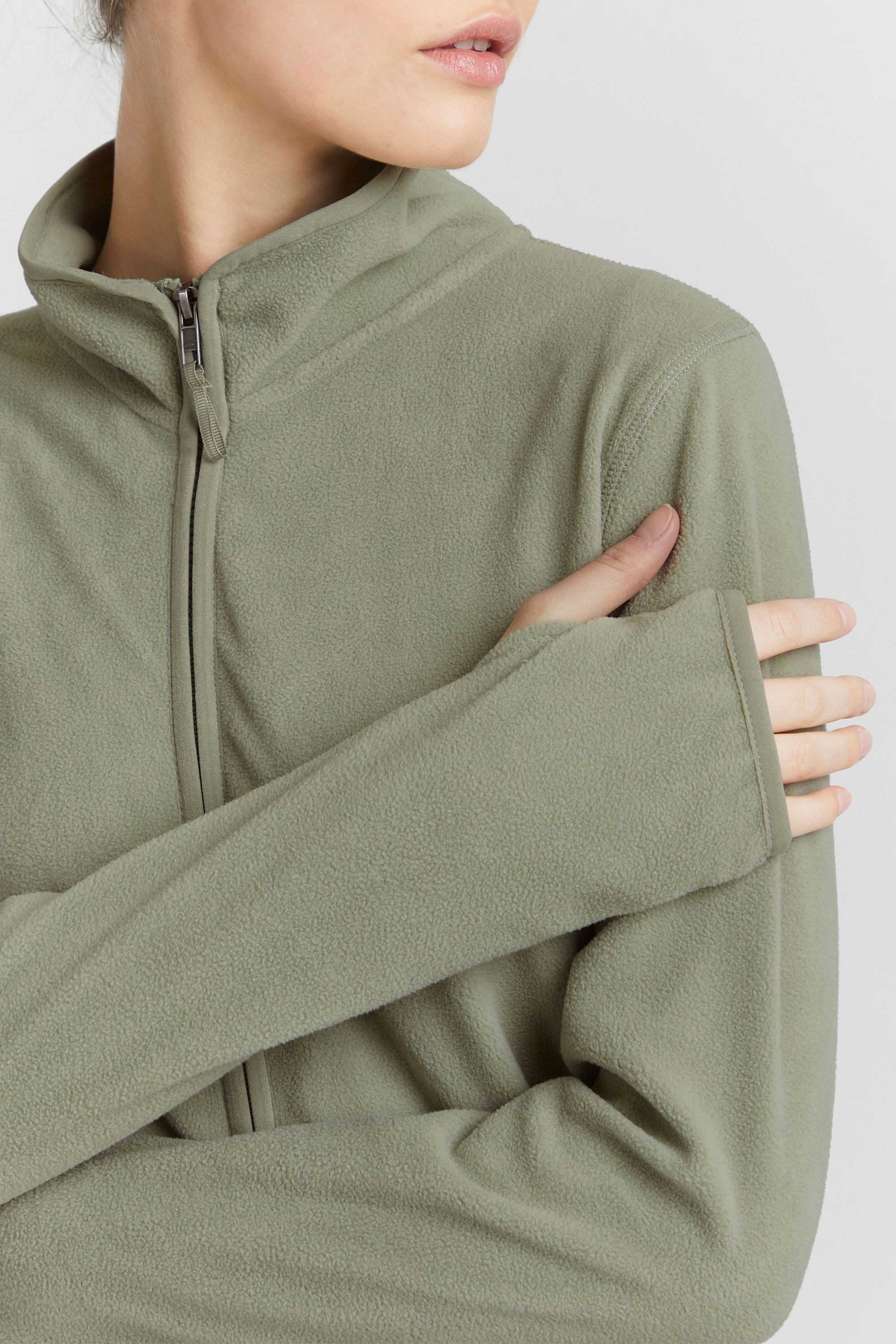 OXMO Fleecejacke »Fleecejacke OXRikka«, ohne Kapuze