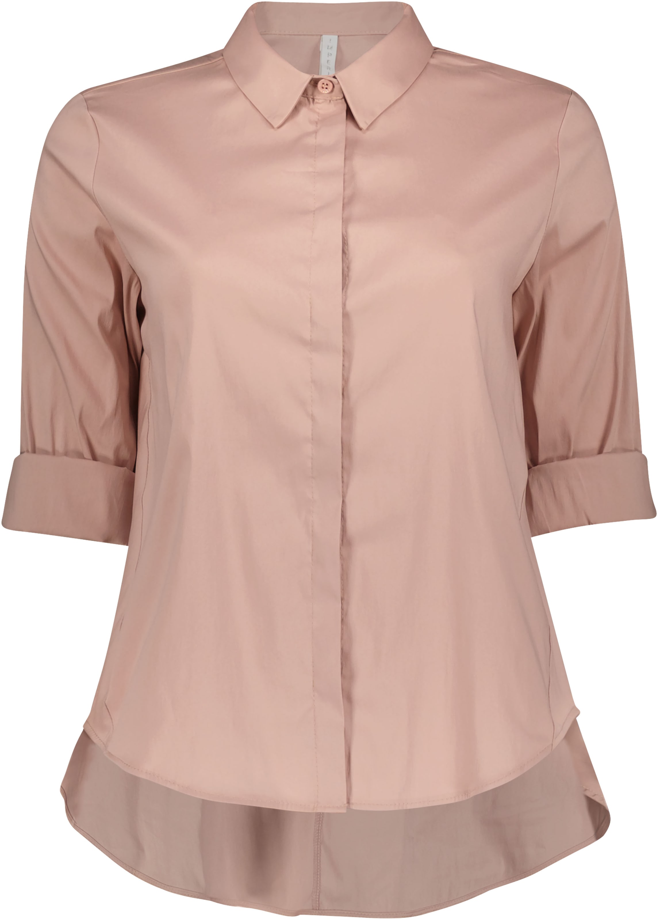IMPERIAL Klassische Bluse »IMP-C ED4BBE«, glockenförmige Form mit Bogensaum