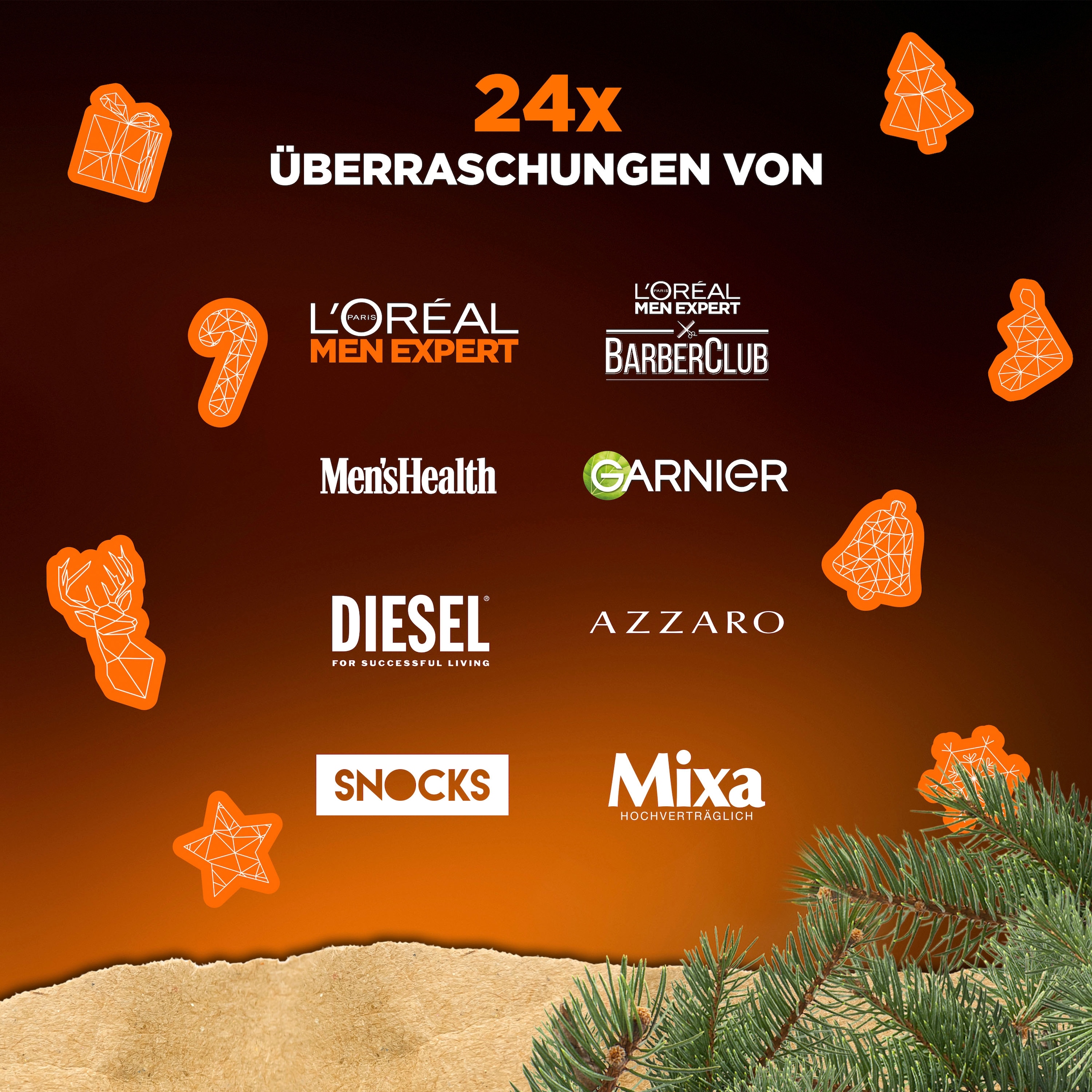 L'ORÉAL PARIS MEN EXPERT Adventskalender »L'Oréal Men Expert DIY Adventskalender mit 24 Boxen«, für Erwachsene, Geschenk-Set