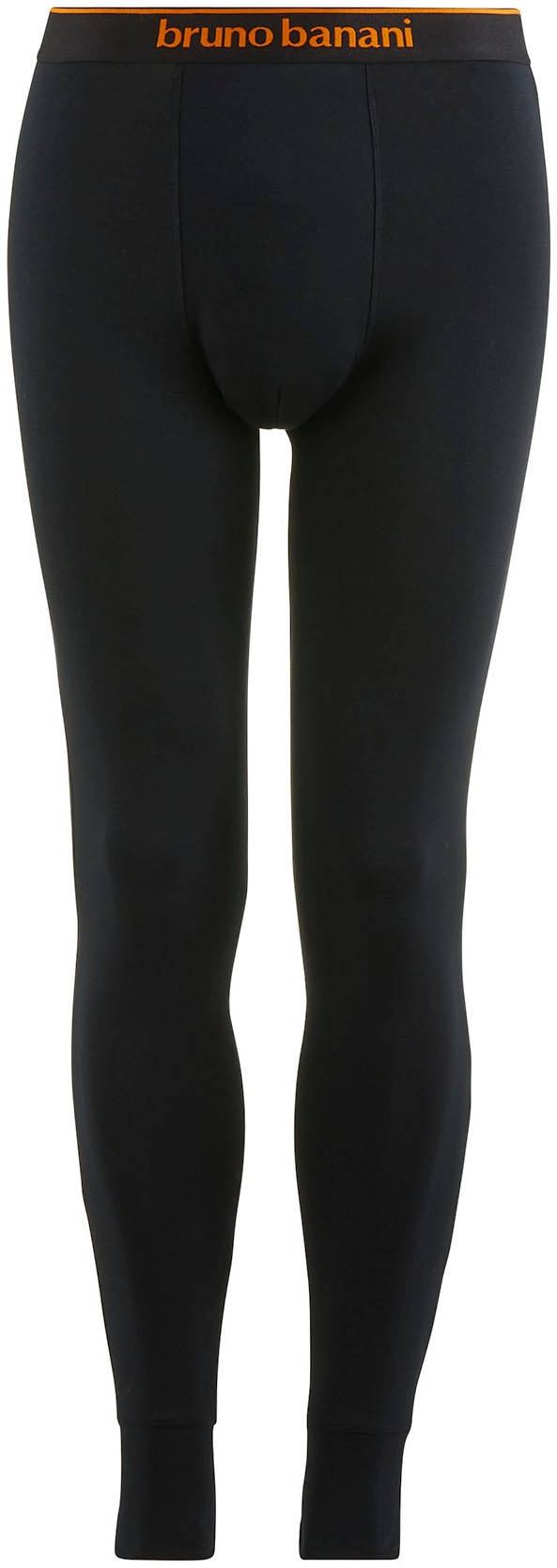 Bruno Banani Lange Unterhose »Warm Up« mit kontrastfarbenem Logobund