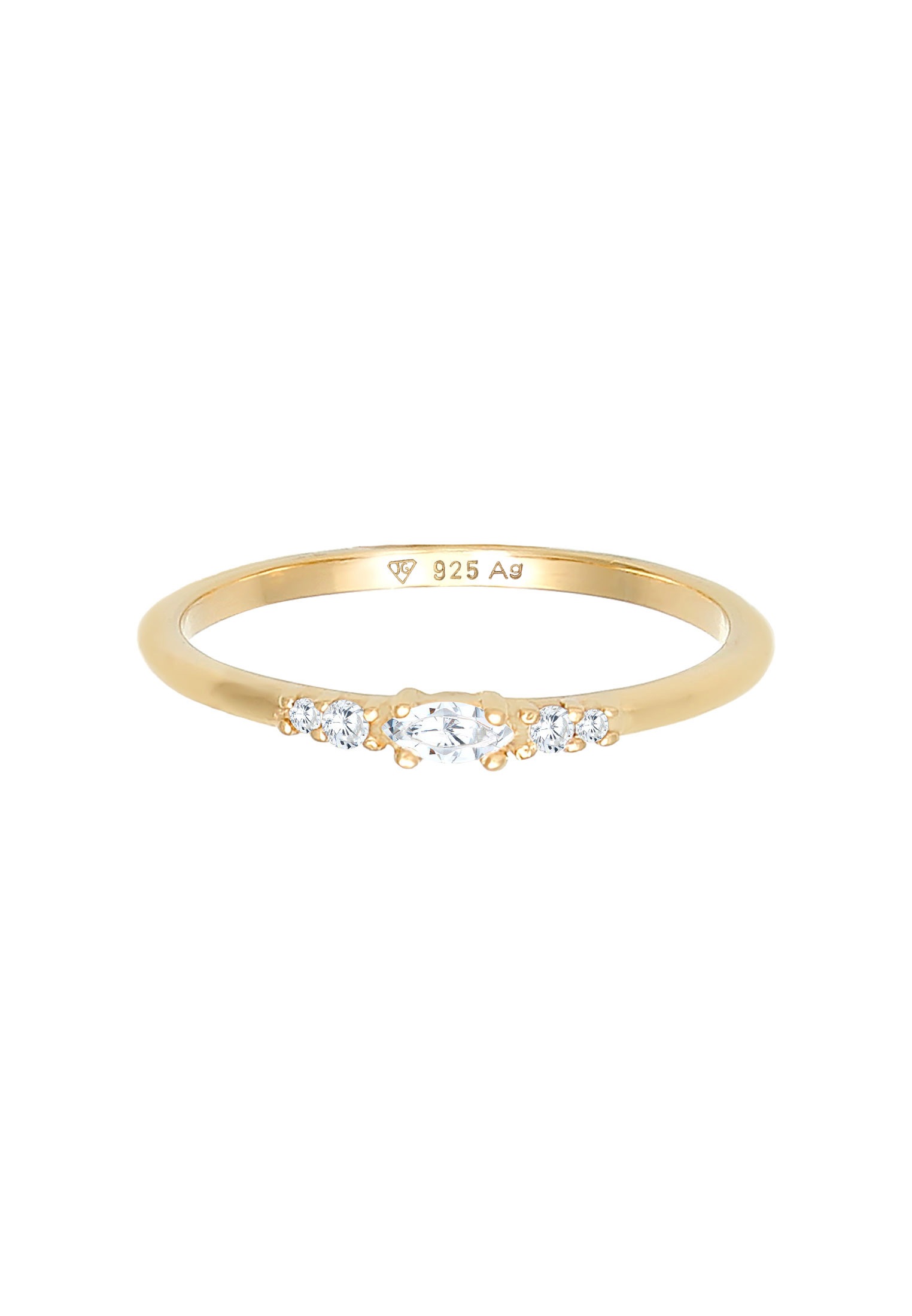 Elli Verlobungsring »Ring Zirkonia Marquise Elegant Verlobung 925 Silber«