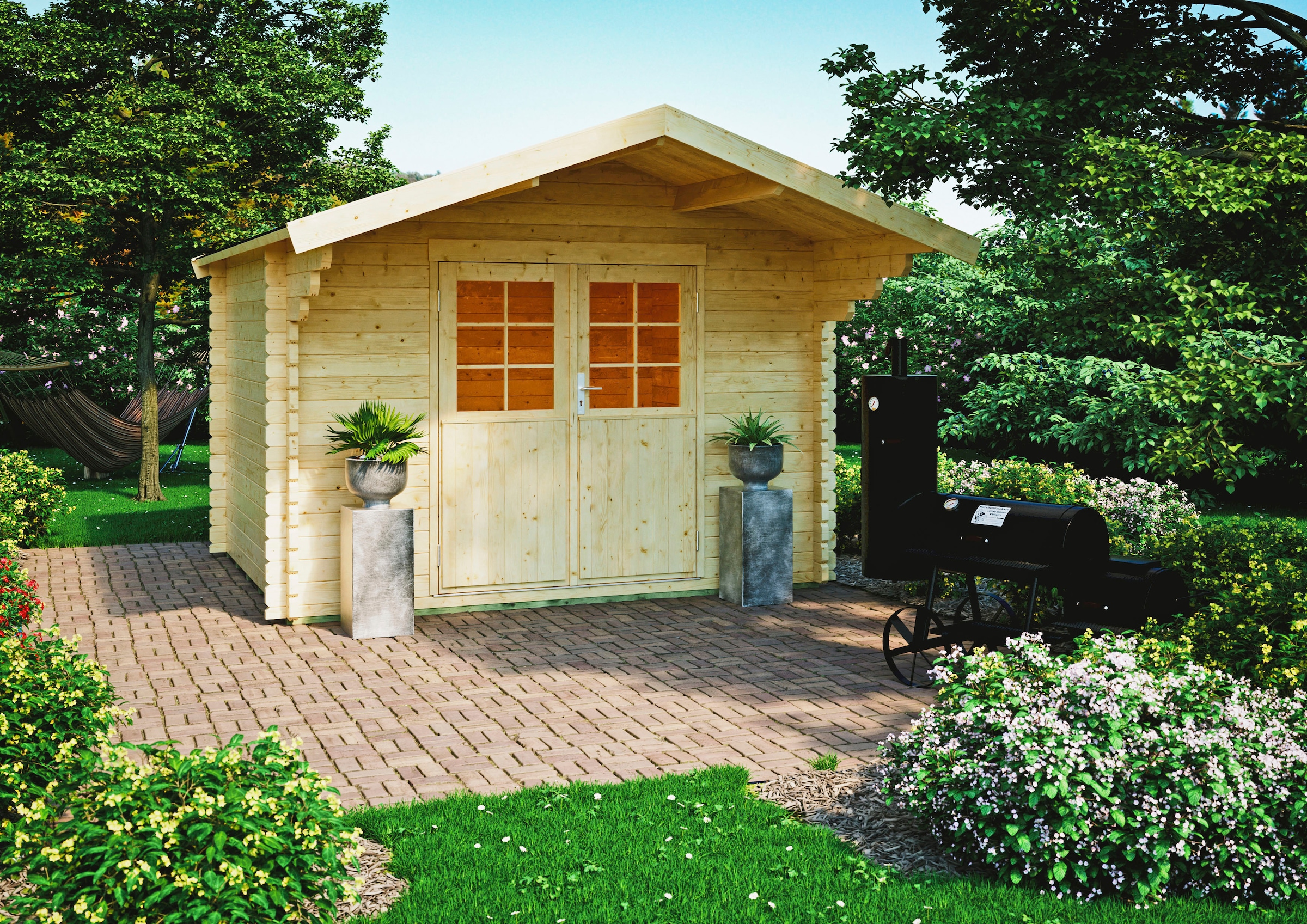 Kiehn-Holz Gartenhaus »Buchenberg«, aus naturbelassenem Fichtenholz