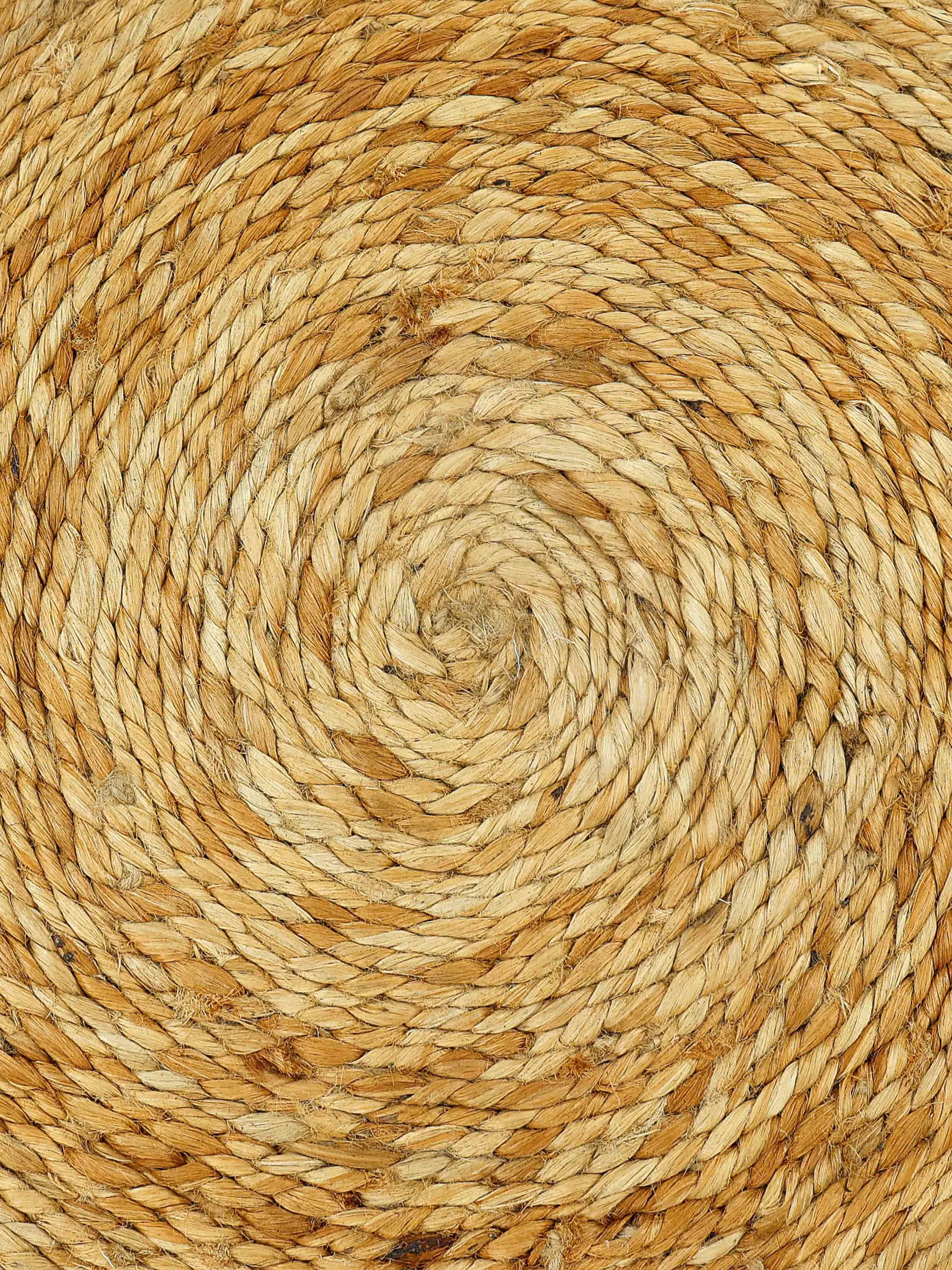 carpetfine Sisalteppich »Juteteppich Paul«, rund, natürliches Pflanzenmaterial von Hand gewebt, Boho Style
